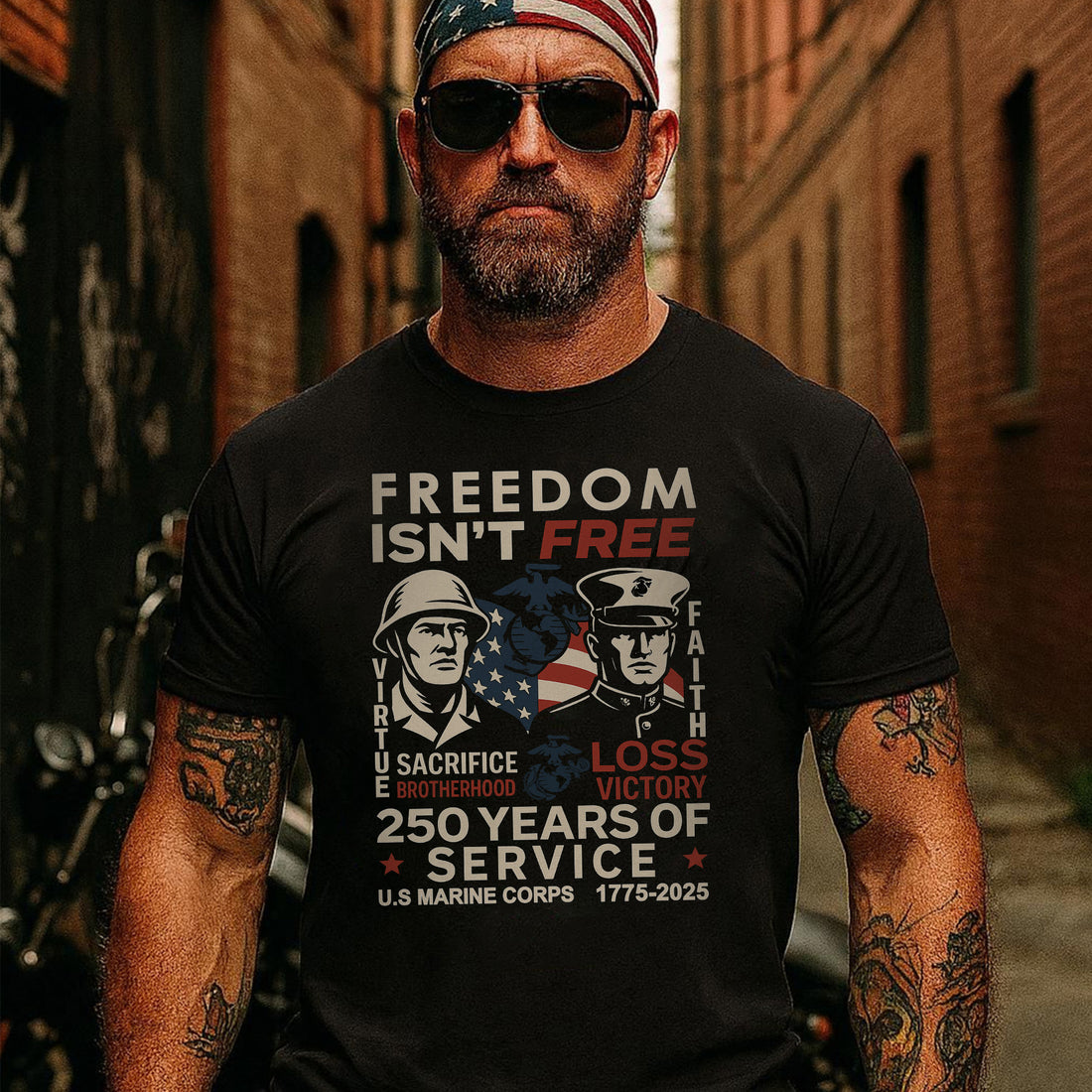 Freedom Isnt Free Shirt Patriotic US Military Veteran T Shirt Honoring American Freedom And Sacrifice T-Shirt