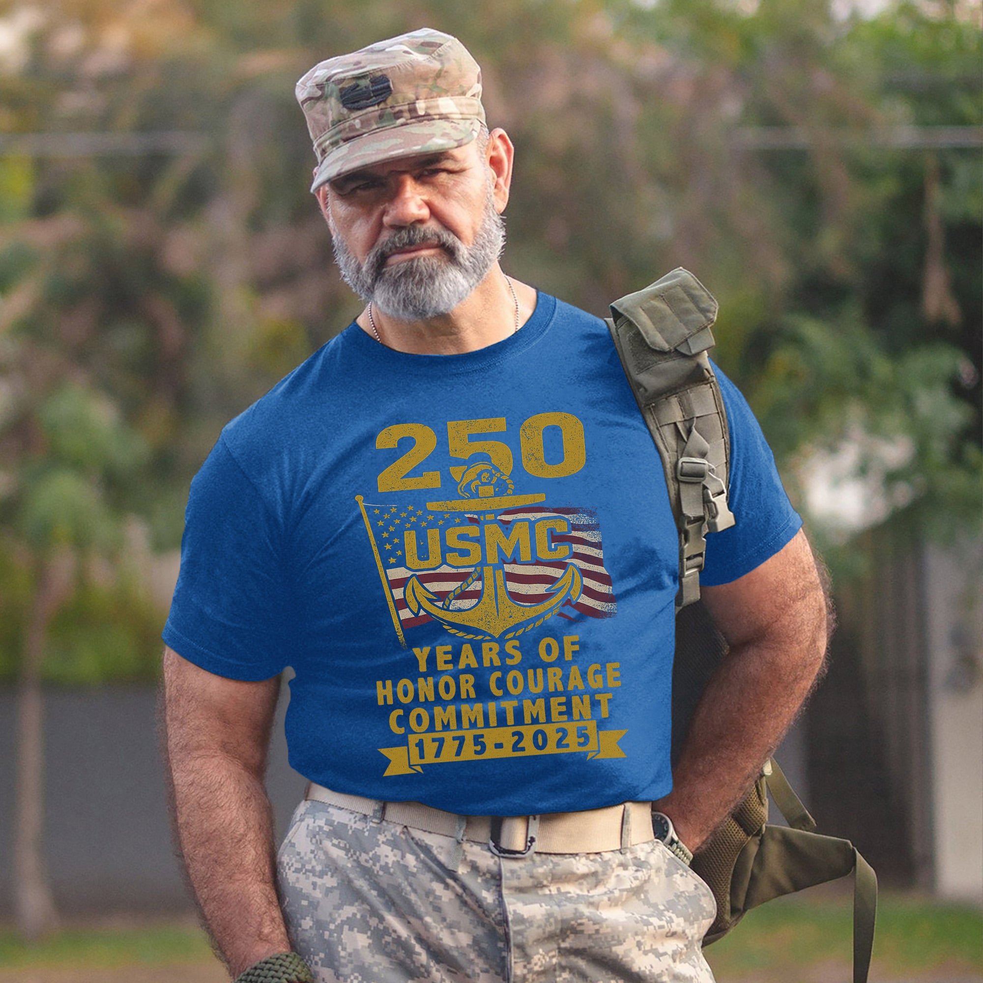 Years of Honor Courage Commitment Patriotic US Military Veteran Honoring Service and Sacrifice T-Shirt