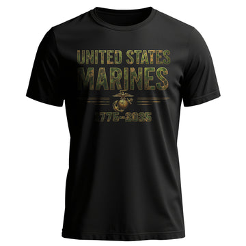 US Marine Corps MARPAT Camo Text Men’s T-Shirt