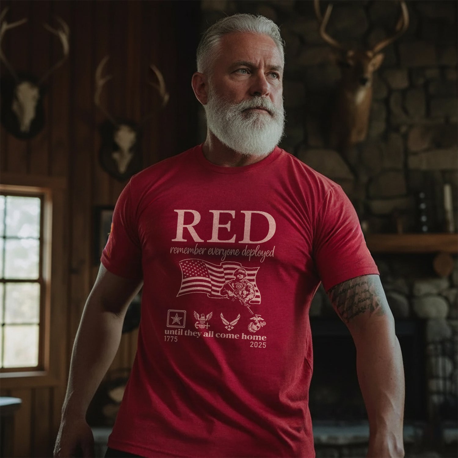 RED Remember Everyone Deployed Until They All Come Home T-Shirt Secondary image