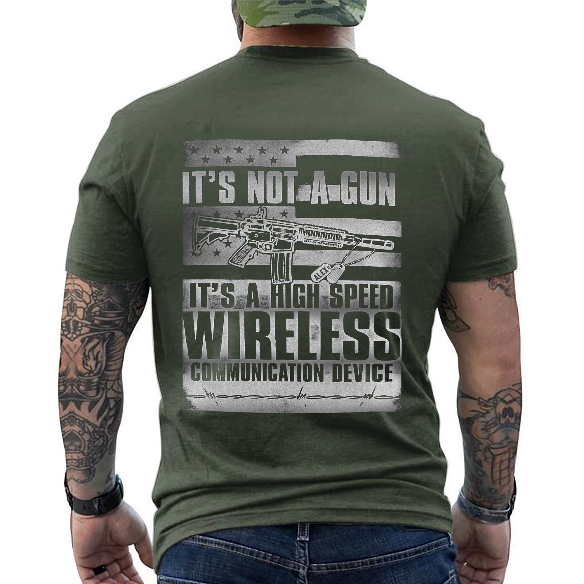 It’s Not a Gun It’s a High Speed Wireless Communication Device Personalized T-Shirt