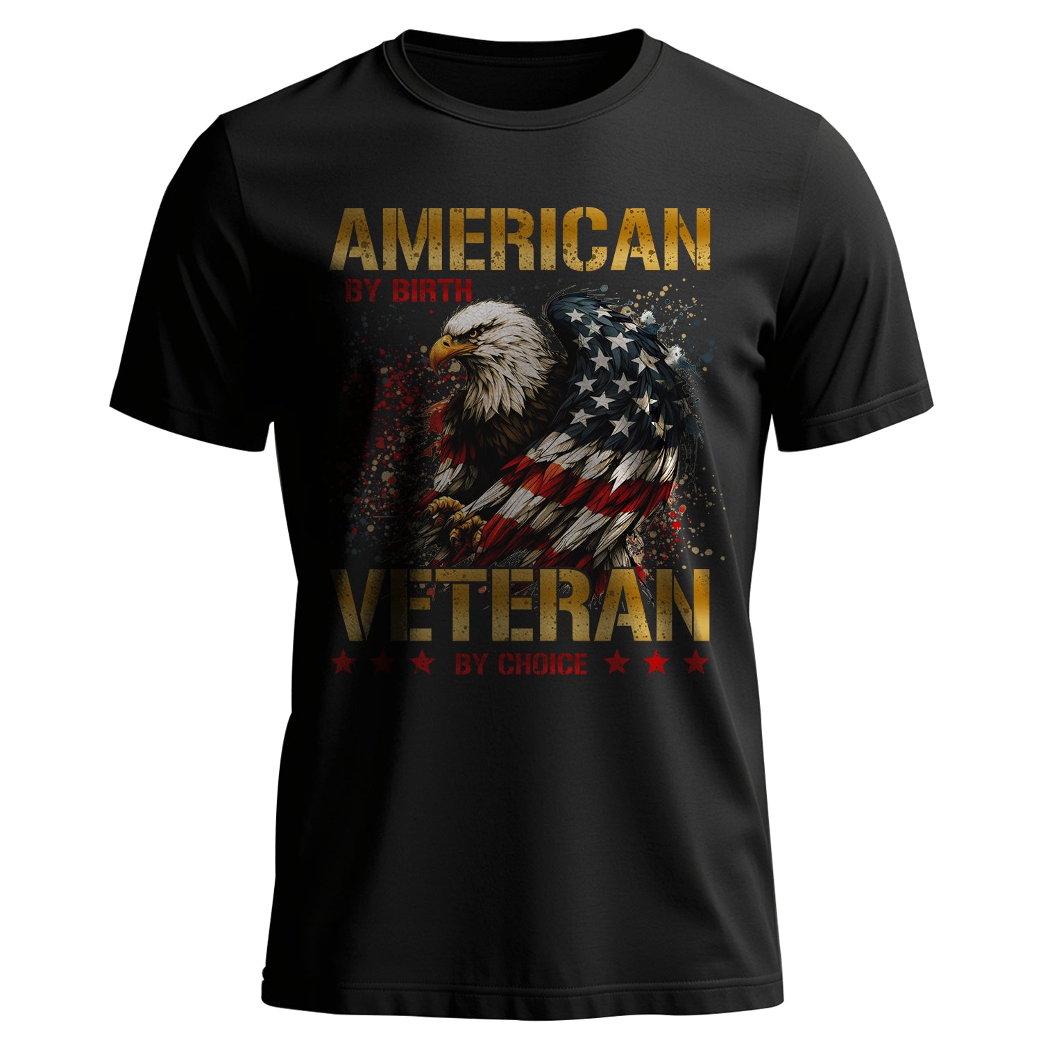 American by Birth Veteran by Personalized T-Shirt