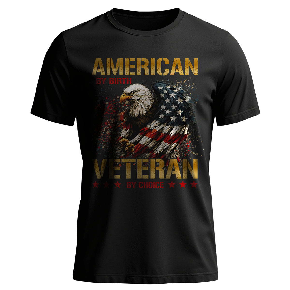 American by Birth Veteran by Personalized T-Shirt Main image