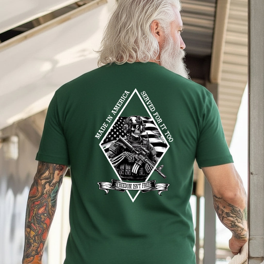 Made in America Served For It Too Personalized T-Shirt