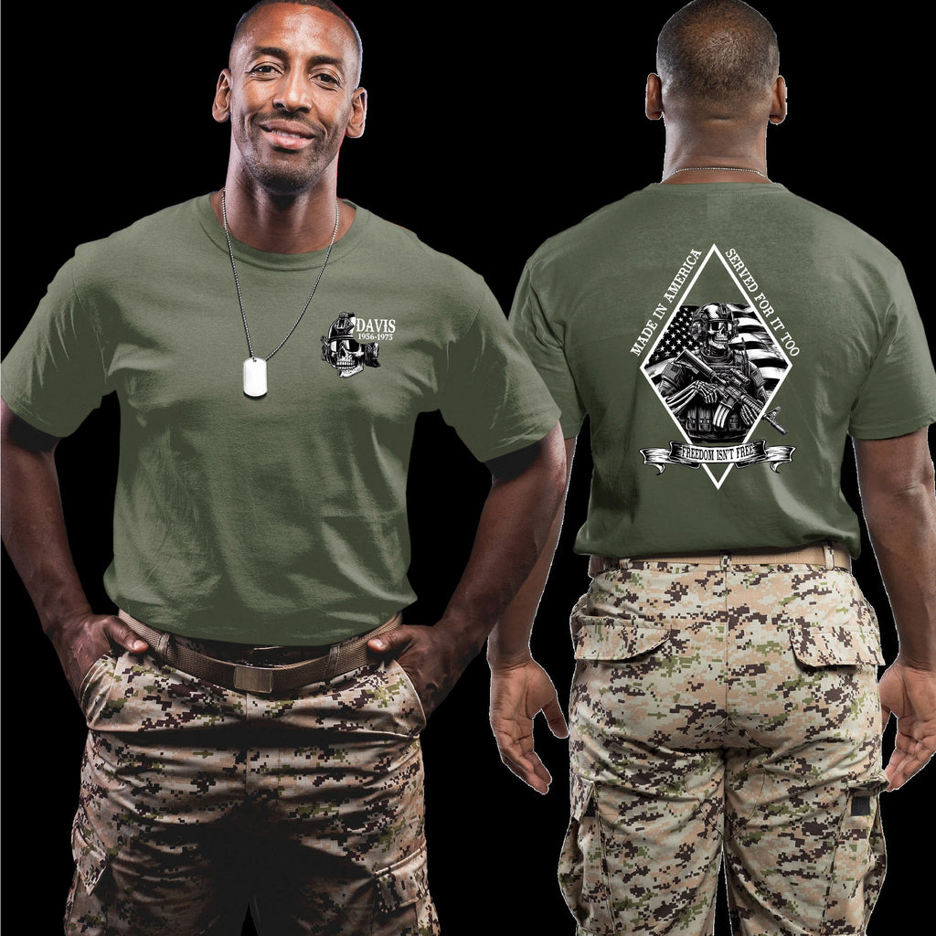 Made in America Served For It Too Personalized T-Shirt