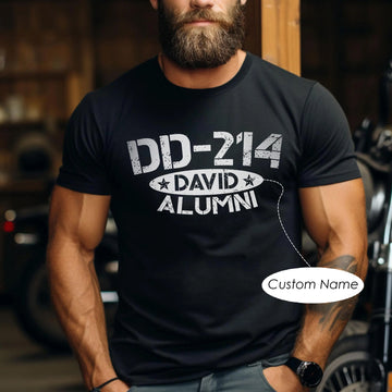 Military Veteran Shirt, DD-214 Alumni Proud Service  Personalized T-Shirt