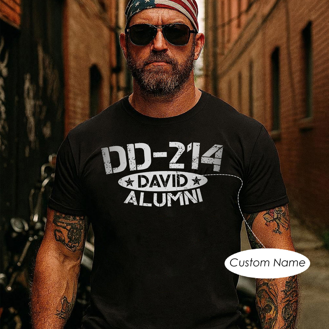 Military Veteran Shirt, DD-214 Alumni Proud Service  Personalized T-Shirt