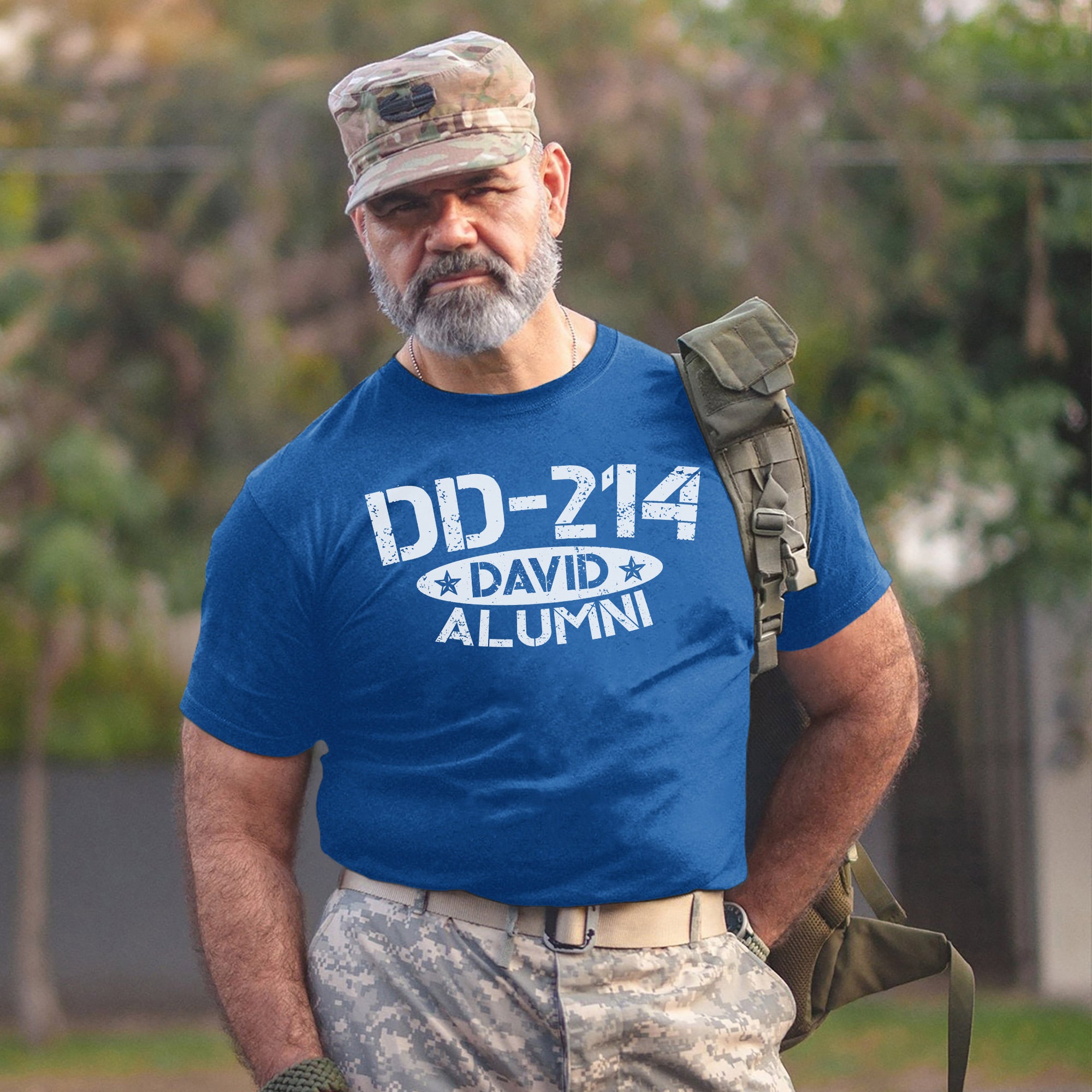 Military Veteran Shirt, DD-214 Alumni Proud Service  Personalized T-Shirt