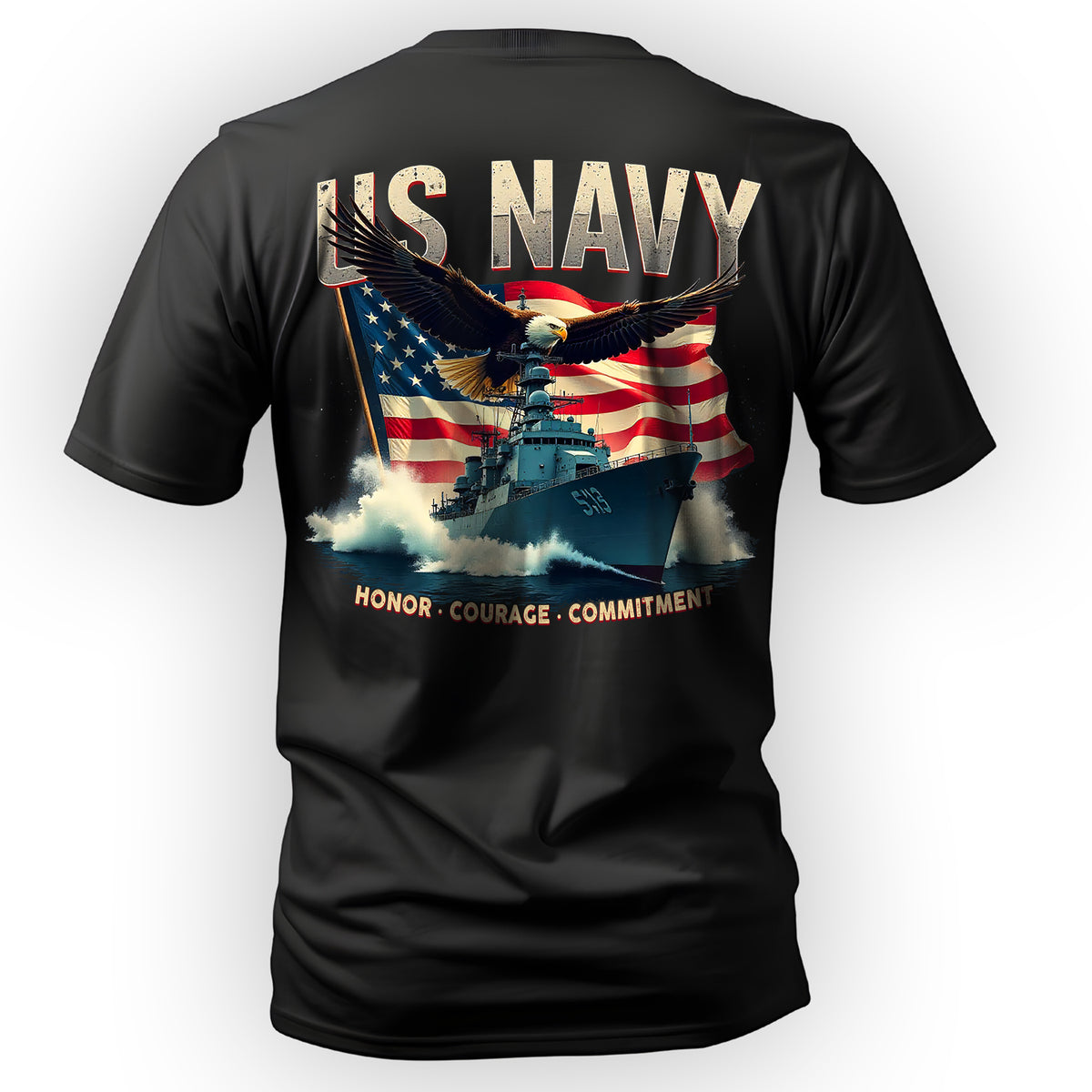 Honor Courage Commitment US Military T-Shirt Main image