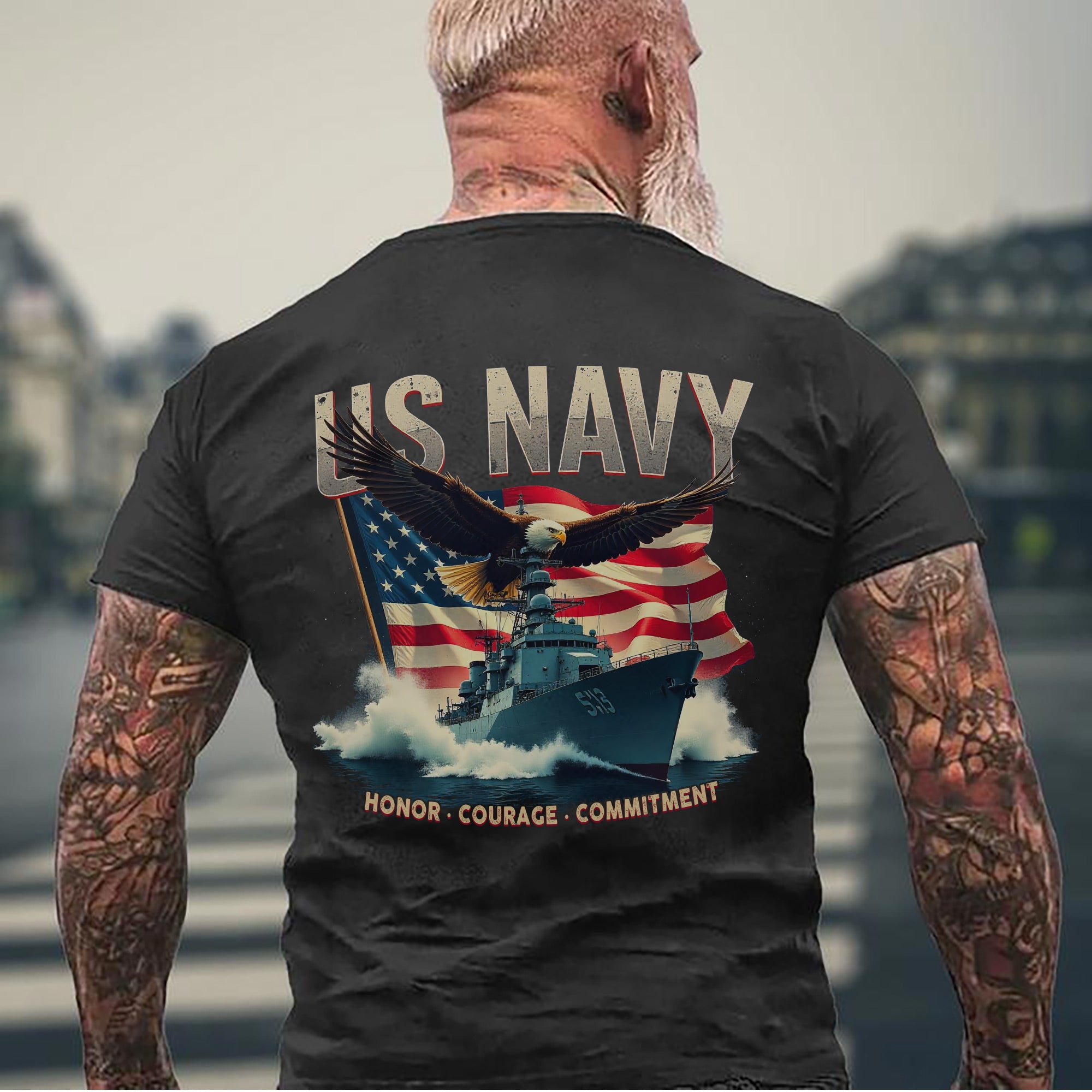 Honor Courage Commitment US Military Values T-Shirt