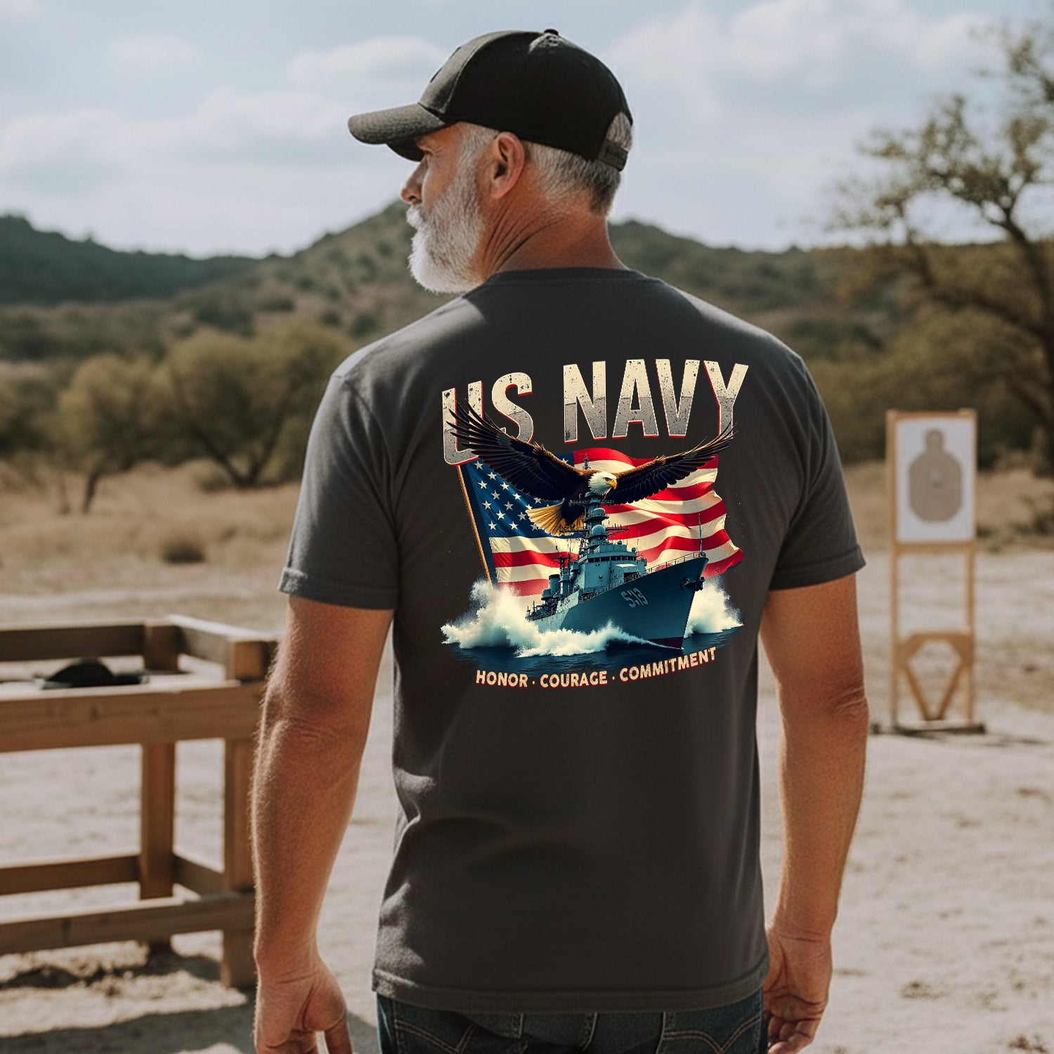 Honor Courage Commitment US Military T-Shirt