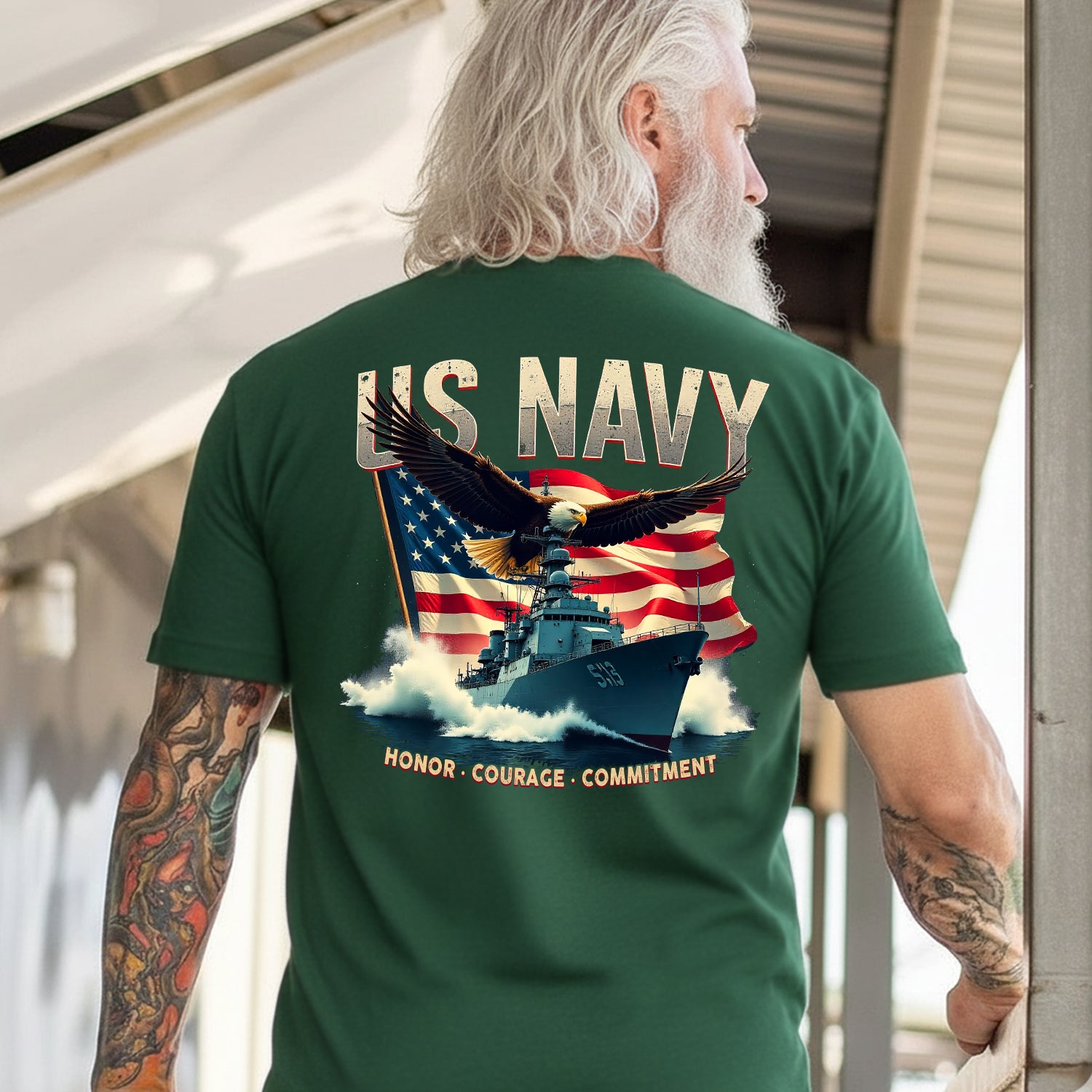 Honor Courage Commitment US Military T-Shirt