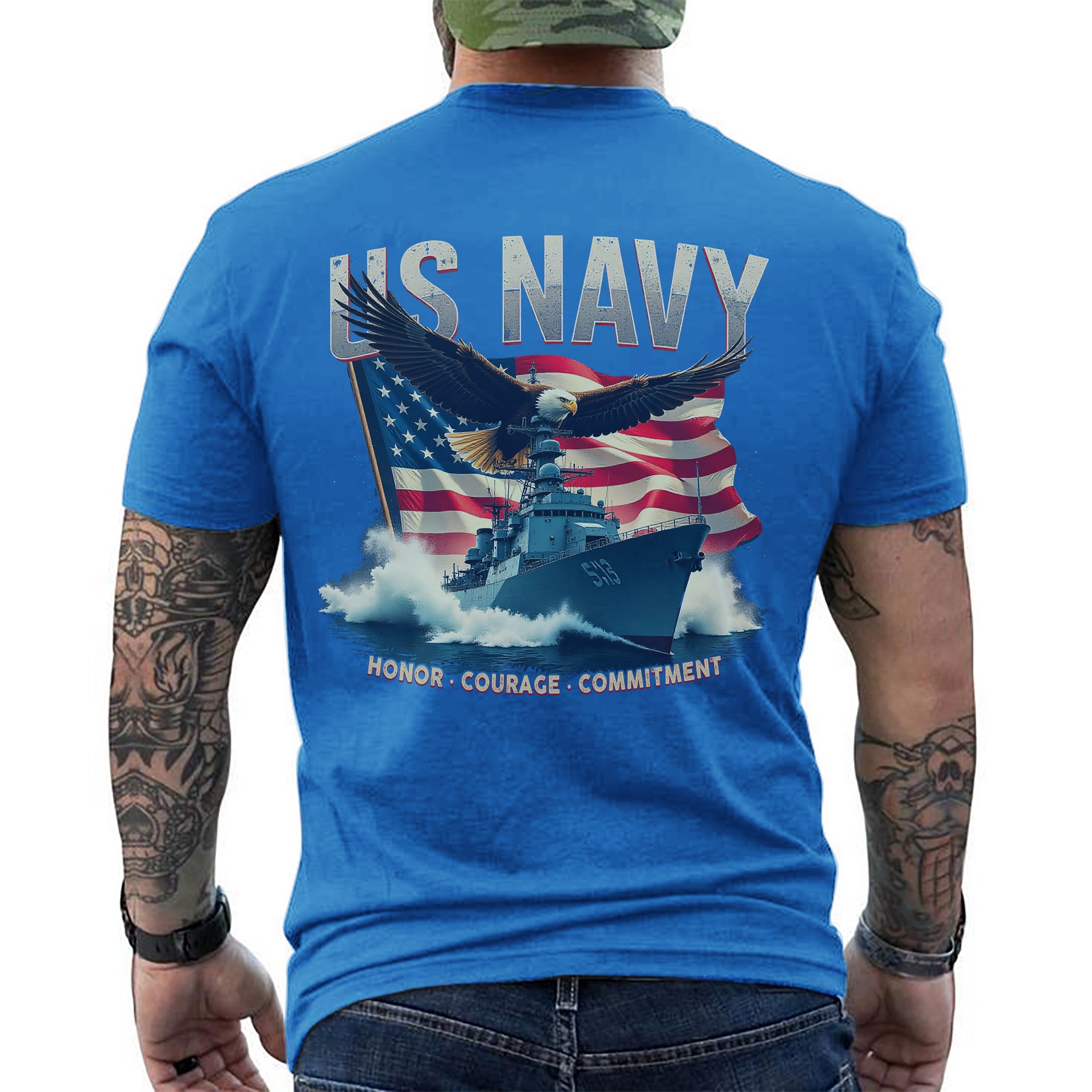 Honor Courage Commitment US Military Values T-Shirt