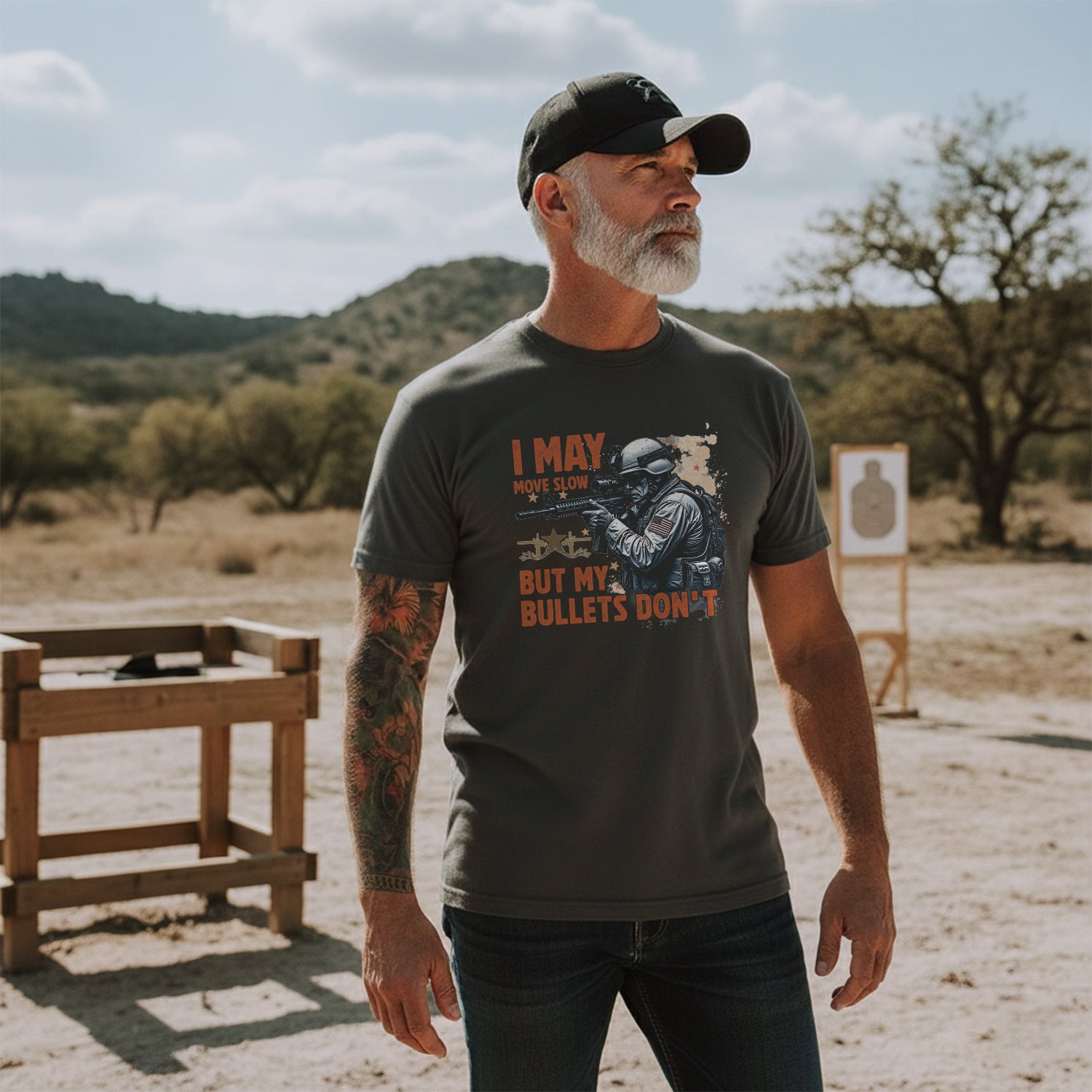 I May Move Slow But My Bullets Don’t US T-Shirt