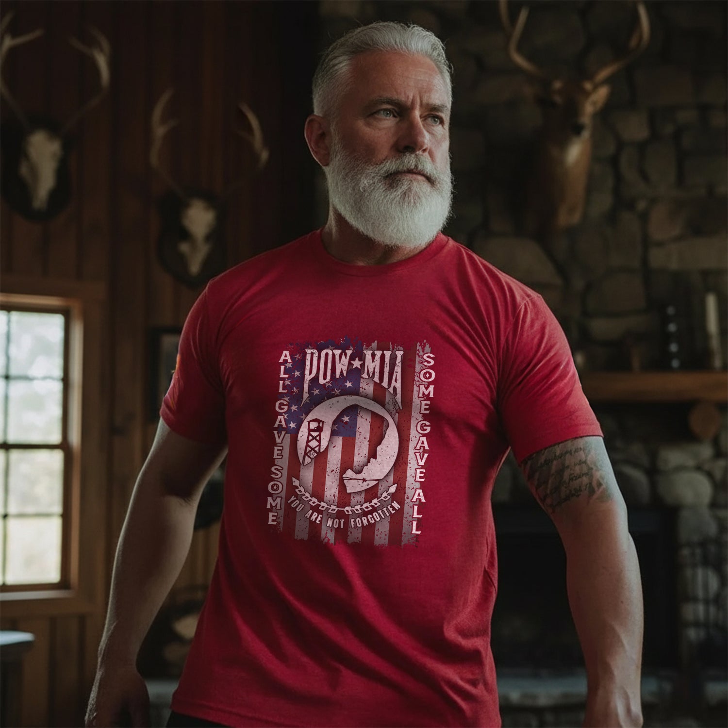 POW MIA All Gave Some Some Gave All US T-Shirt Secondary image