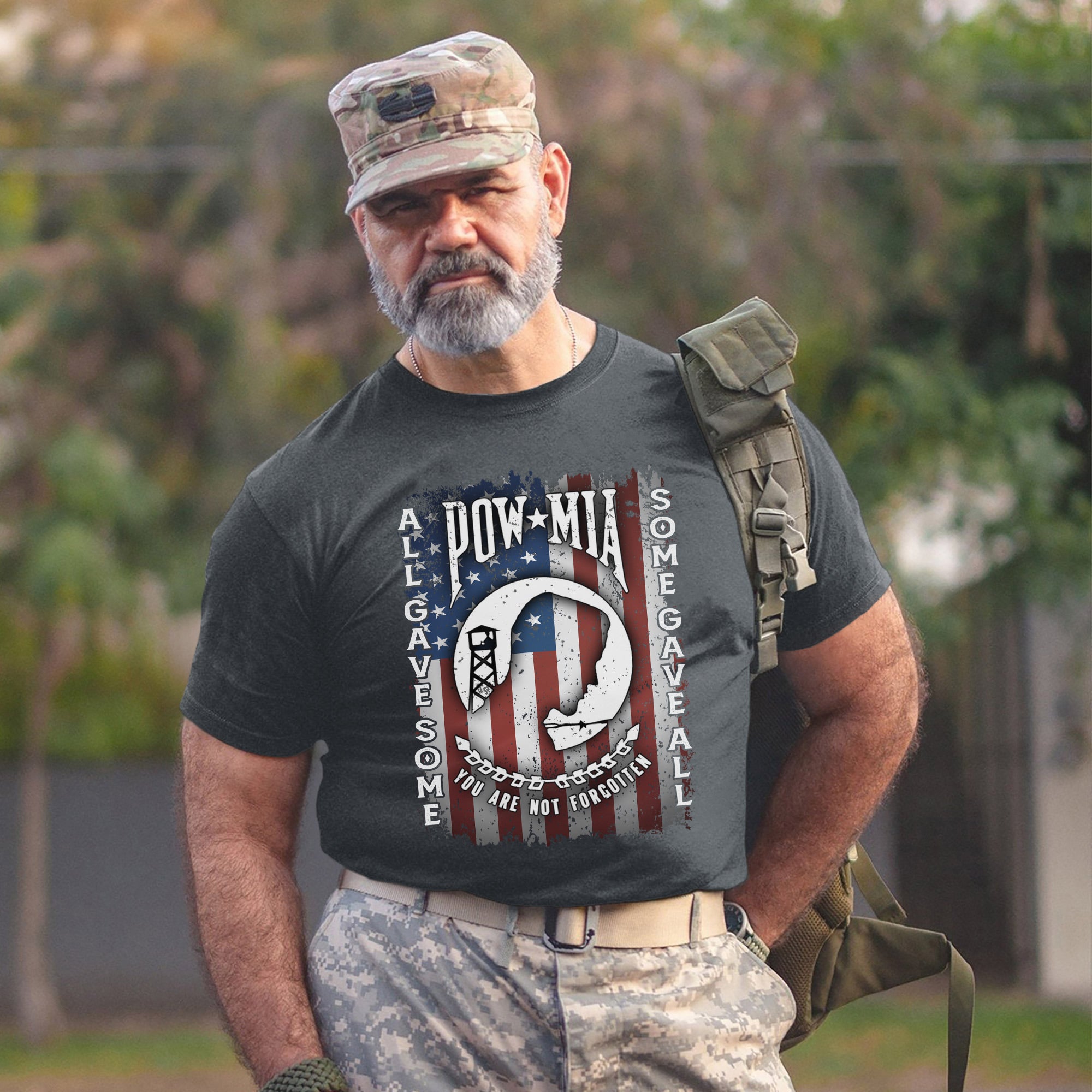 POW MIA All Gave Some Some Gave All US Veteran Tribute T-Shirt