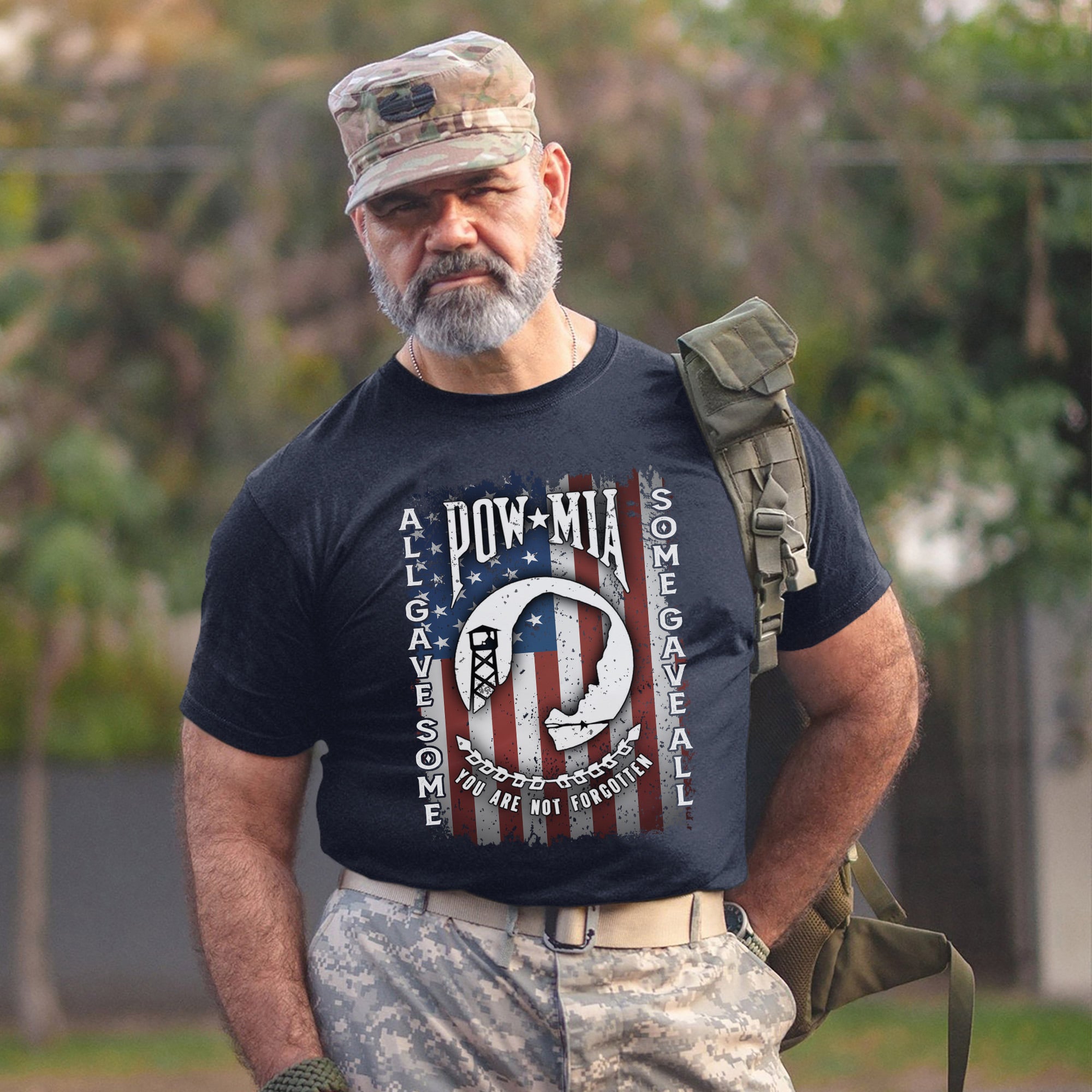 POW MIA All Gave Some Some Gave All US Veteran Tribute T-Shirt