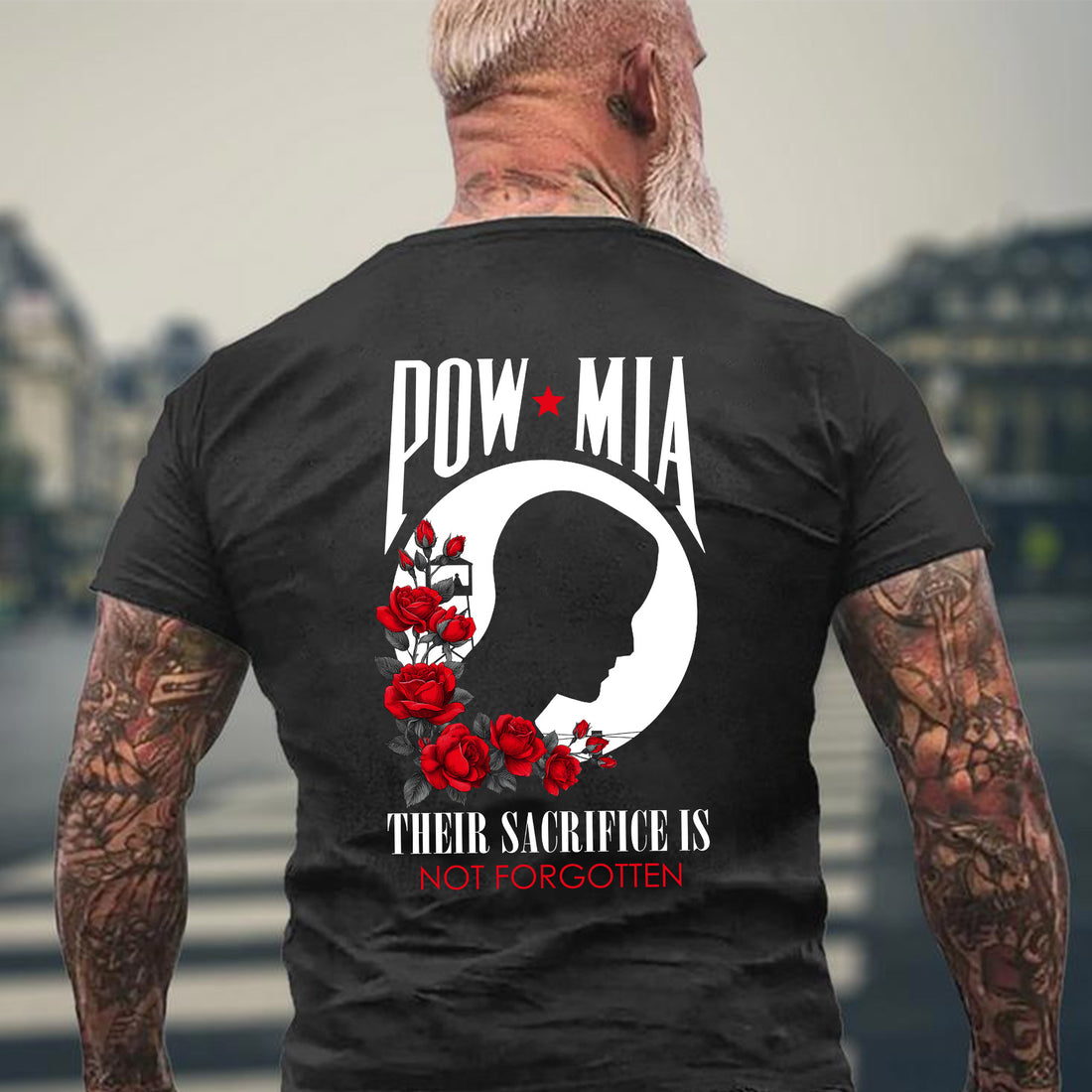 POW MIA Their Sacrifice Is Not Forgotten US Veteran Tribute T-Shirt