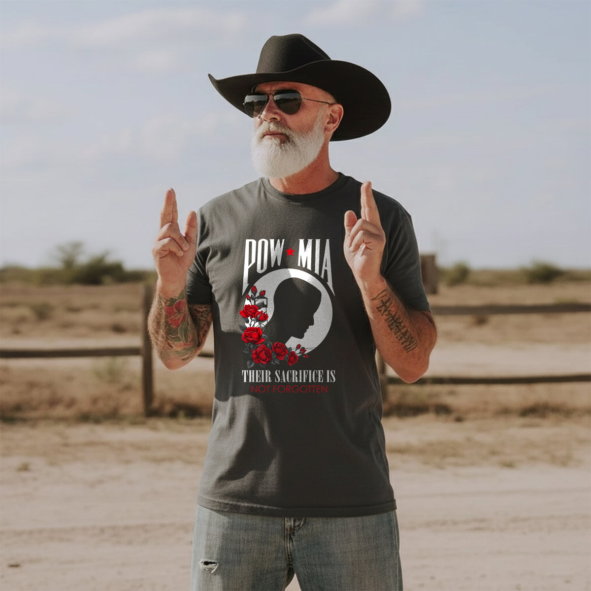 POW MIA Their Sacrifice Is Not Forgotten T-Shirt