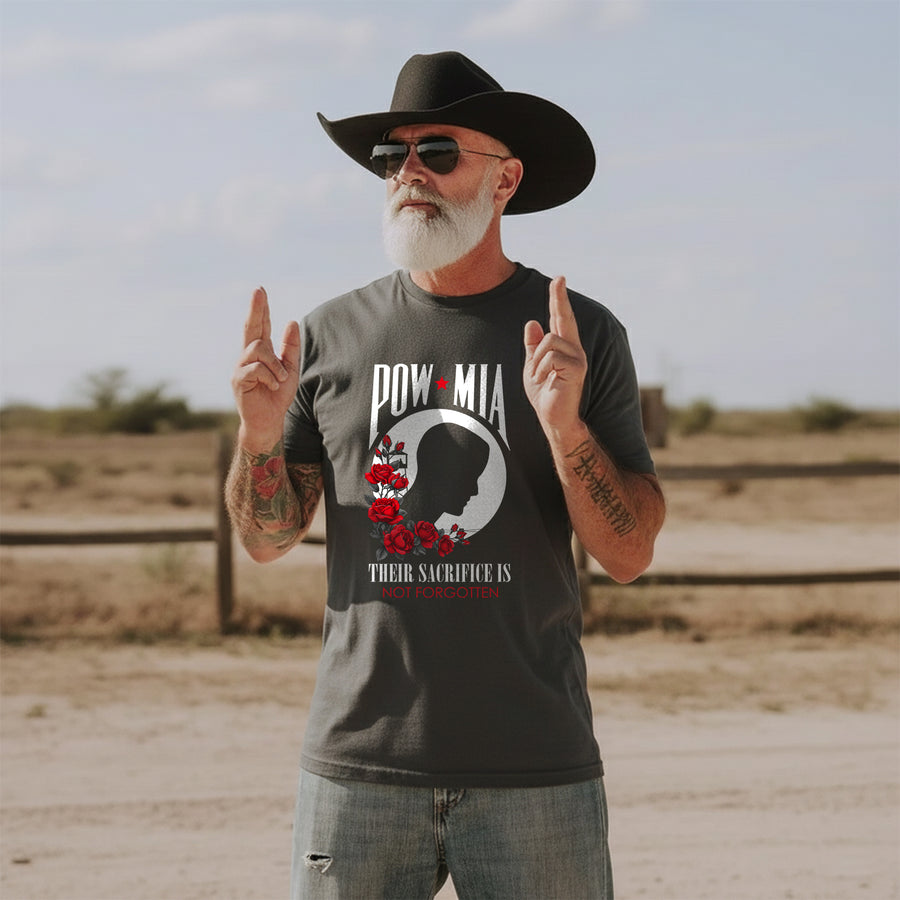 POW MIA Their Sacrifice Is Not Forgotten T-Shirt