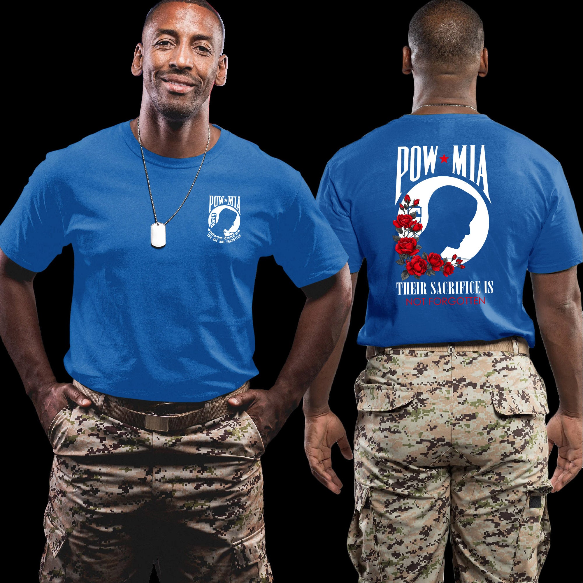 POW MIA Their Sacrifice Is Not Forgotten US Veteran Tribute T-Shirt