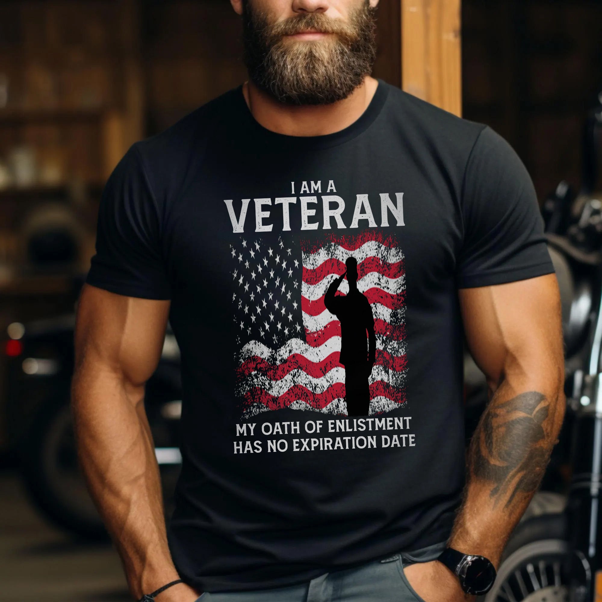 I Am A Veteran My Oath Of Enlistment Has No Expiration Date T-Shirt