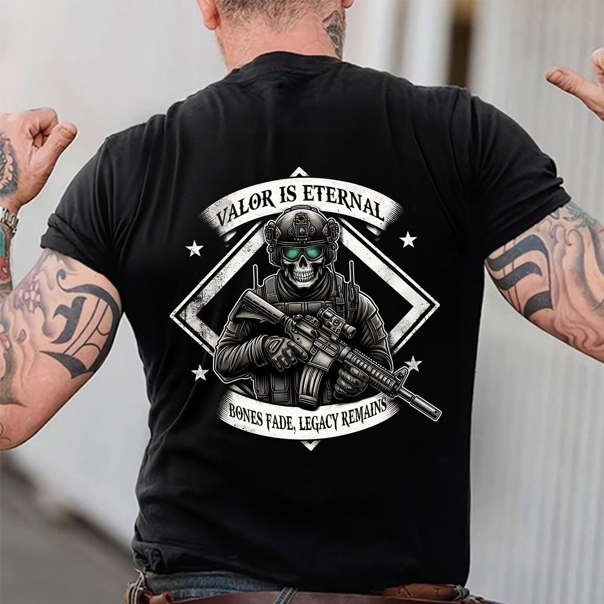 Made in America Served for It Too US Veteran Personalized T-Shirt