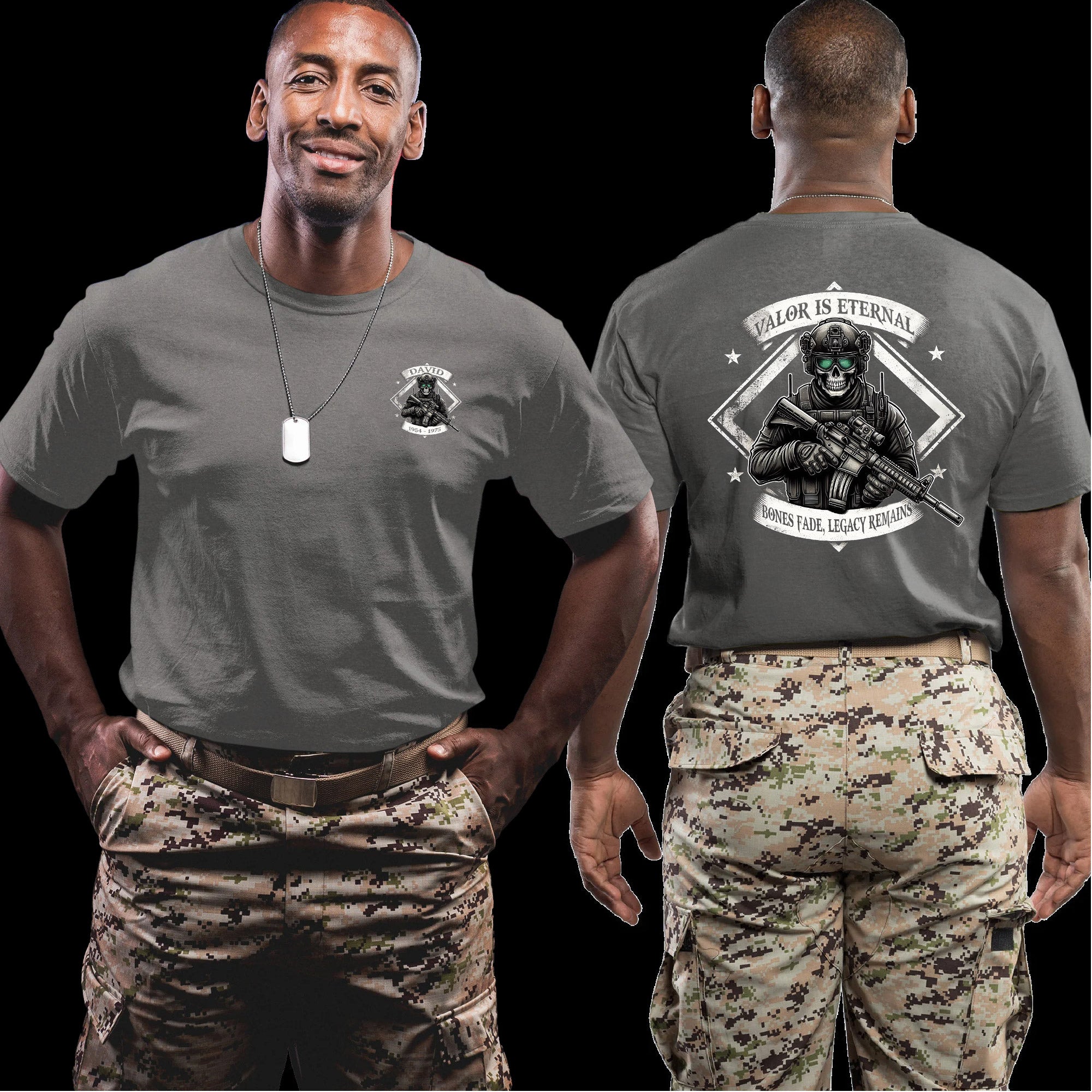 Made in America Served for It Too US Veteran Personalized T-Shirt