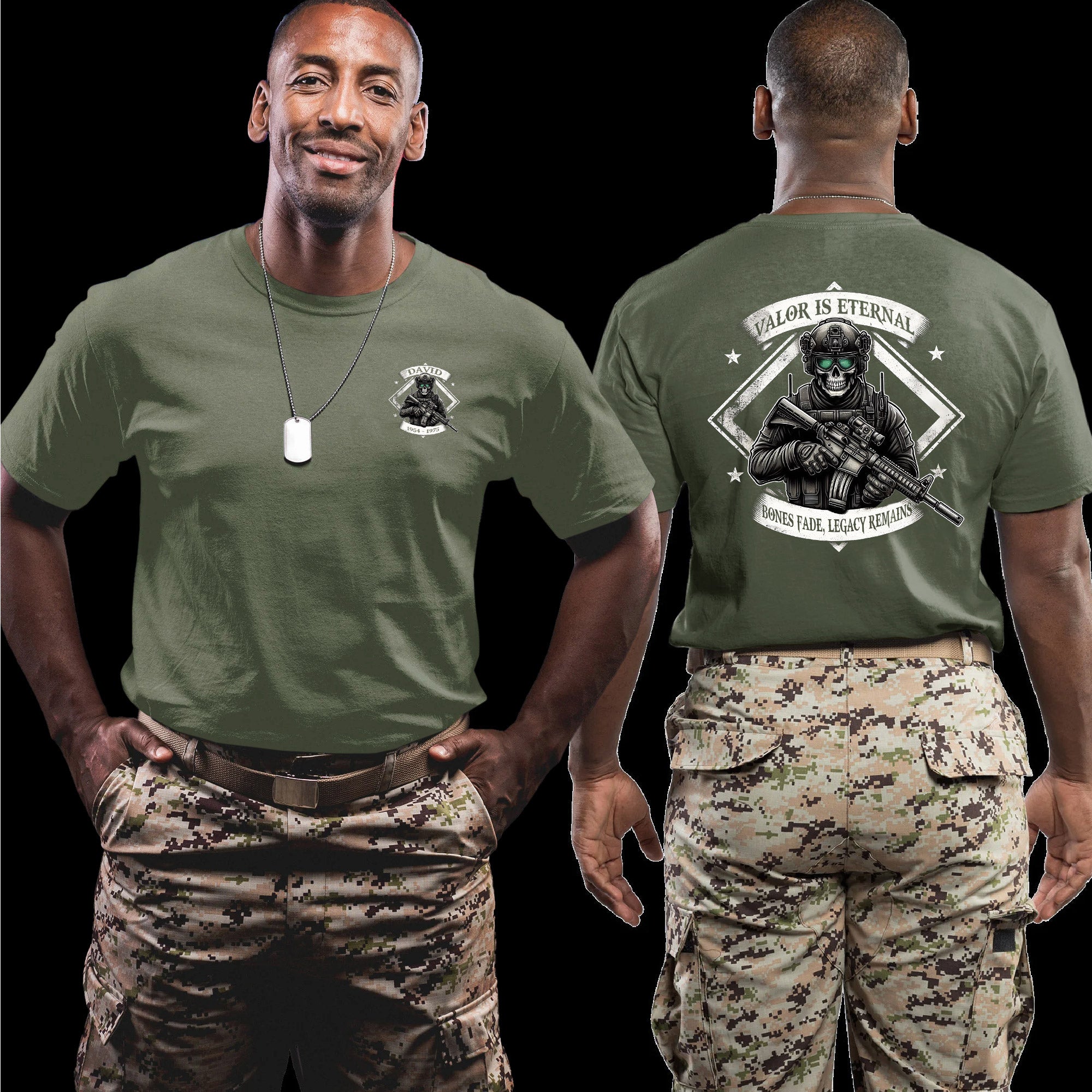 Made in America Served for It Too US Veteran Personalized T-Shirt