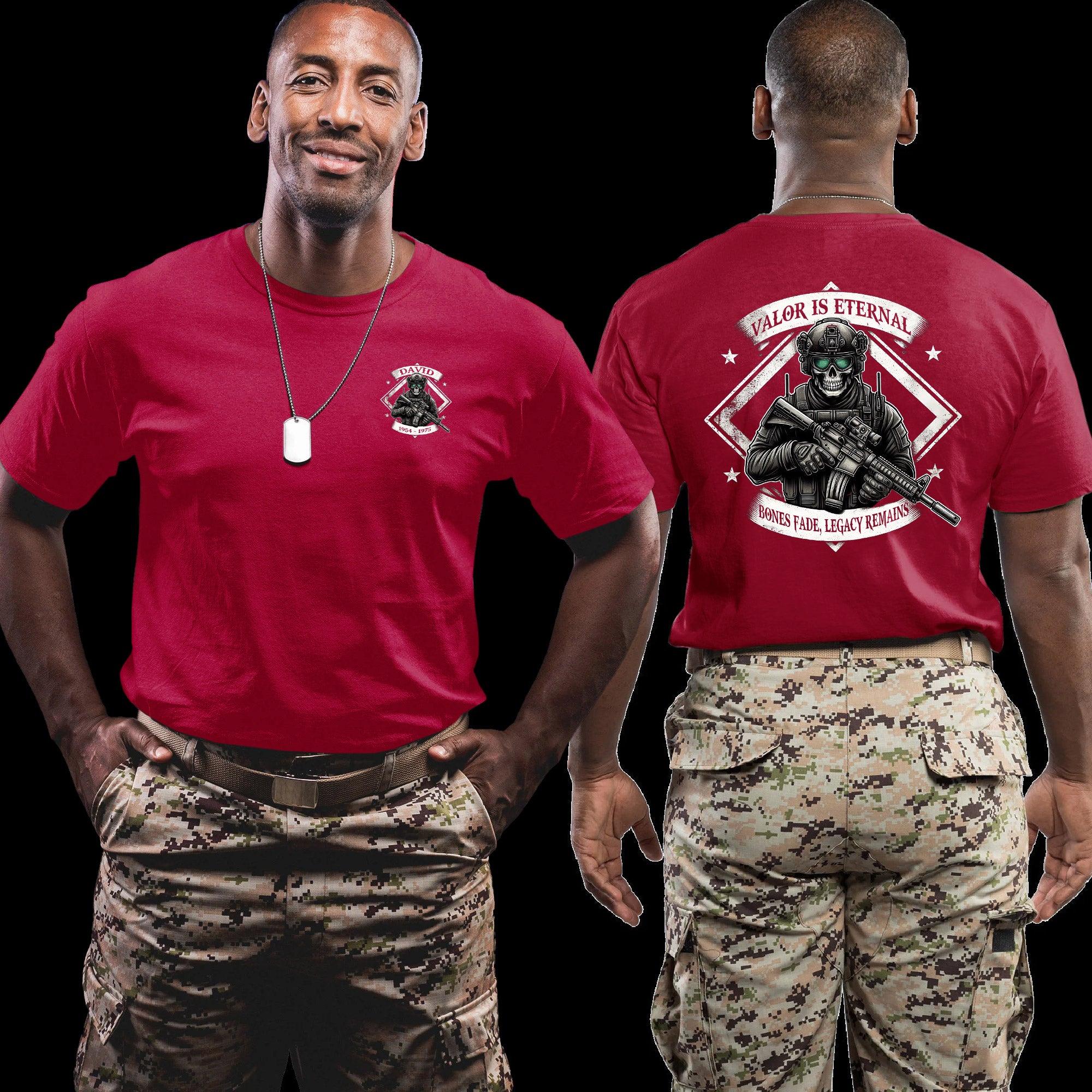 Made in America Served for It Too US Veteran Personalized T-Shirt