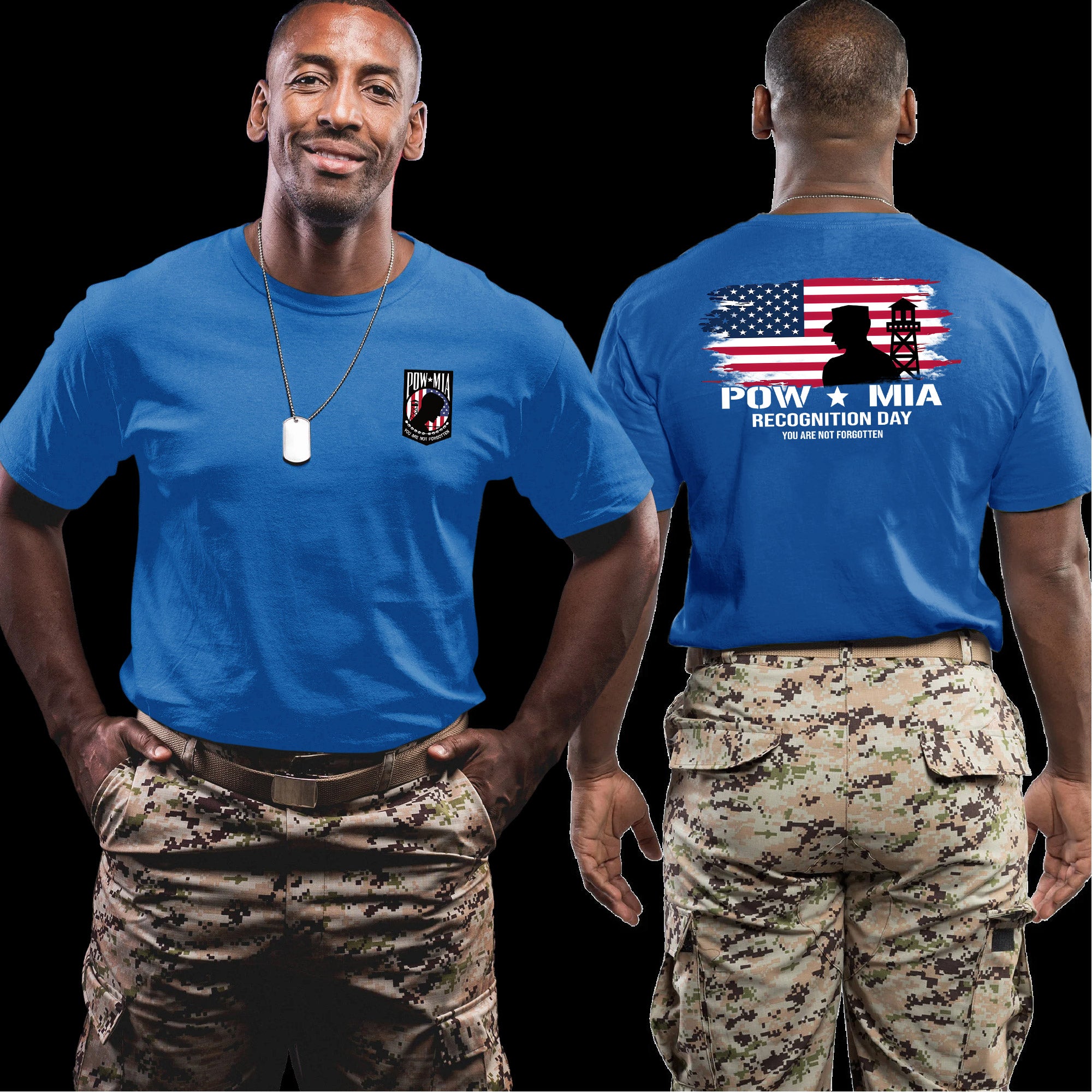 Military POW MIA Shirt for Veterans, You Are Not Forgotten Patriotic T-Shirt