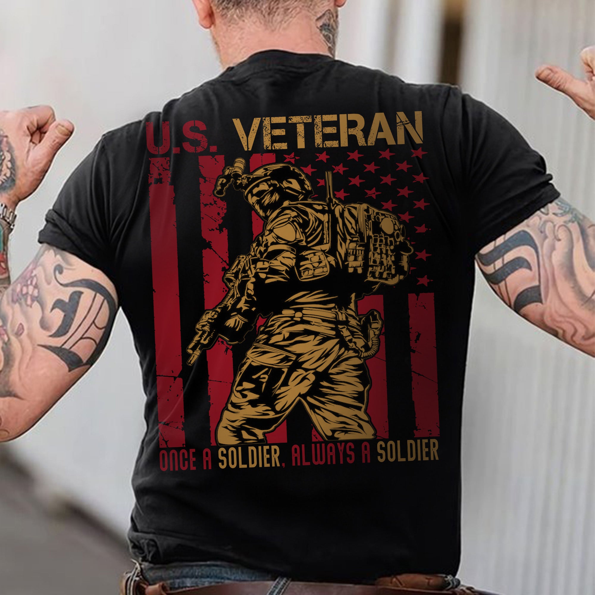 Once a Soldier Always a Soldier Lifelong Commitment to Duty Honor and Brotherhood T-Shirt