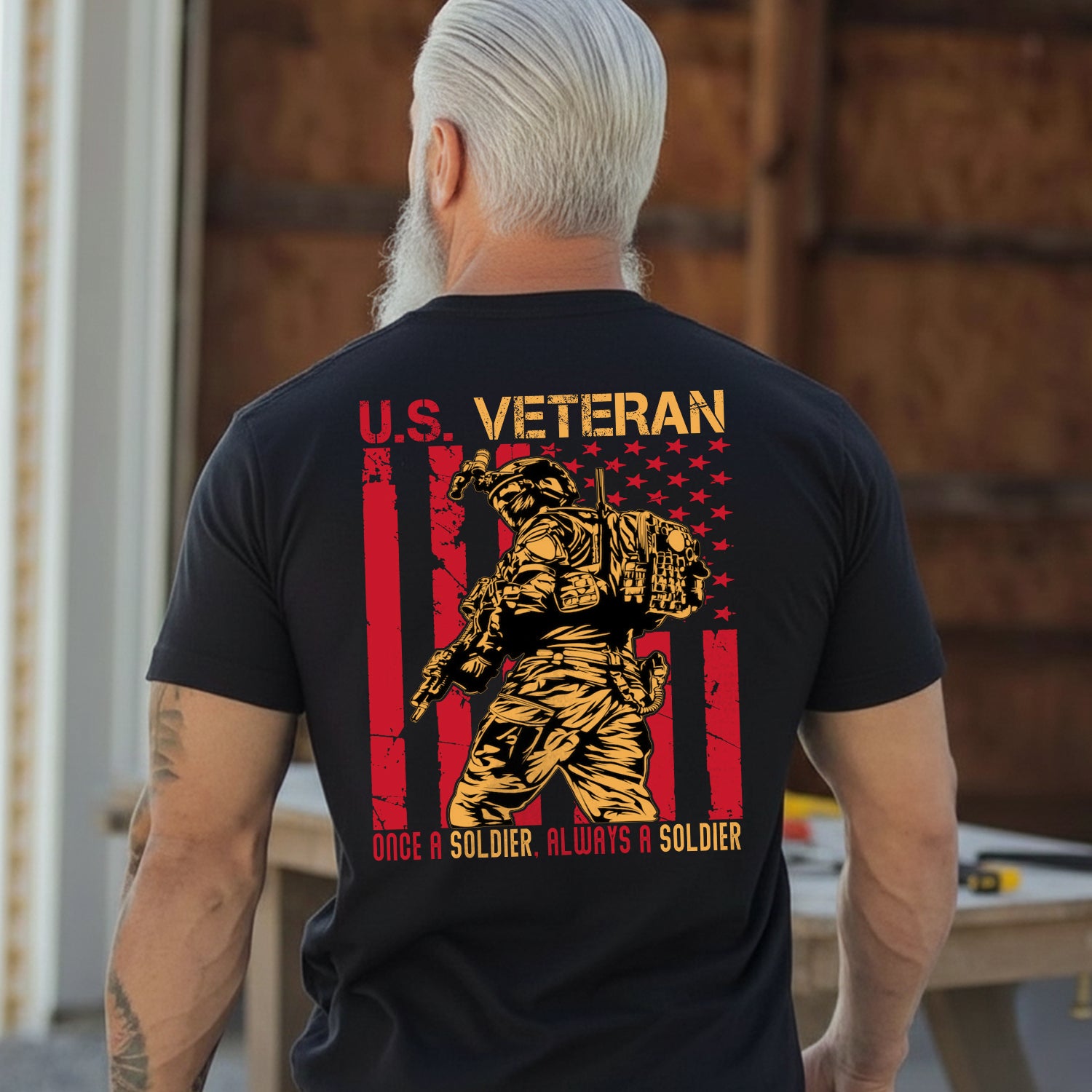 Once a Soldier Always a Soldier Lifelong T-Shirt Secondary image