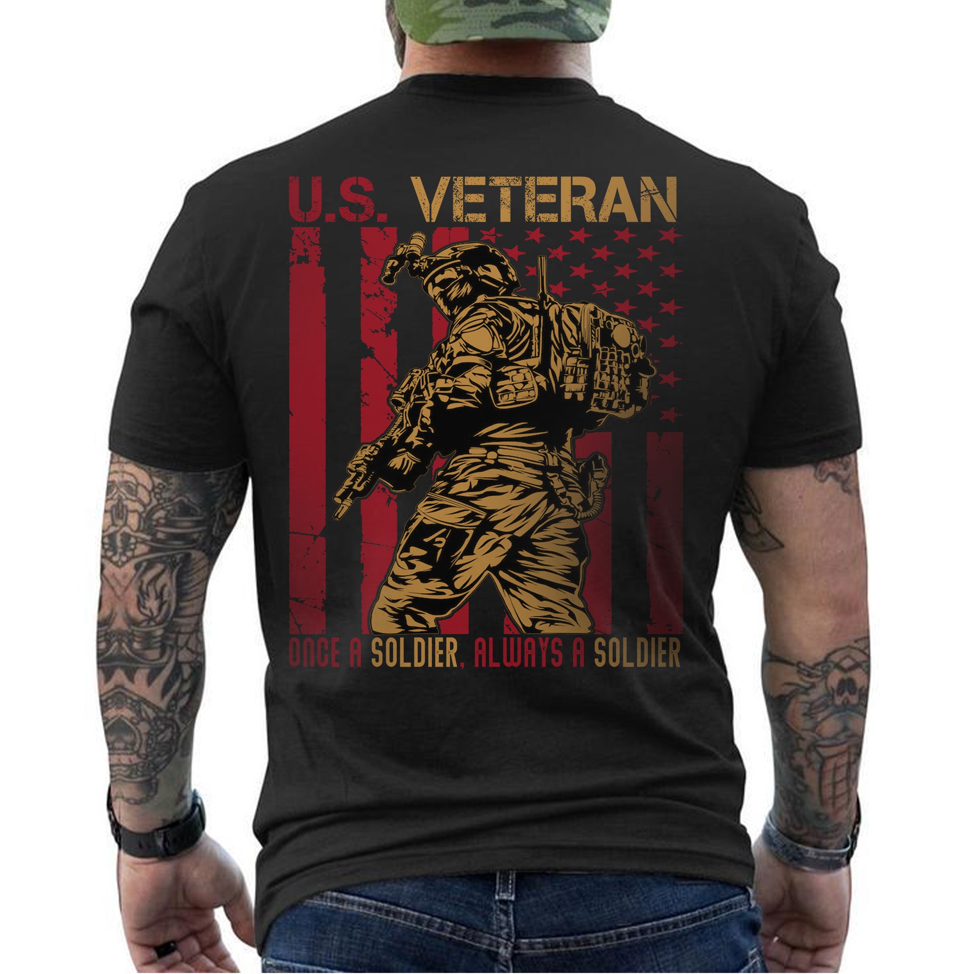 Once a Soldier Always a Soldier Lifelong Commitment to Duty Honor and Brotherhood T-Shirt