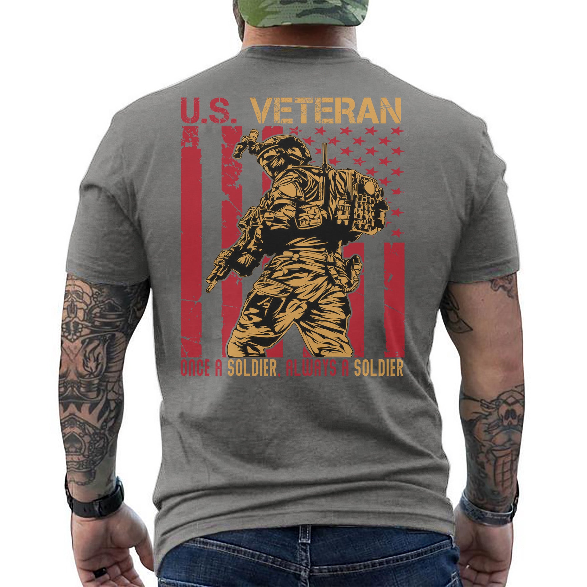Once a Soldier Always a Soldier Lifelong Commitment to Duty Honor and Brotherhood T-Shirt