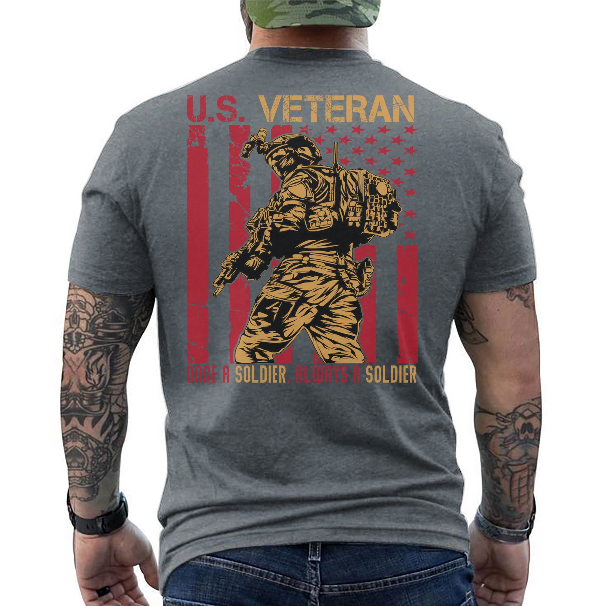 Once a Soldier Always a Soldier Lifelong Commitment to Duty Honor and Brotherhood T-Shirt