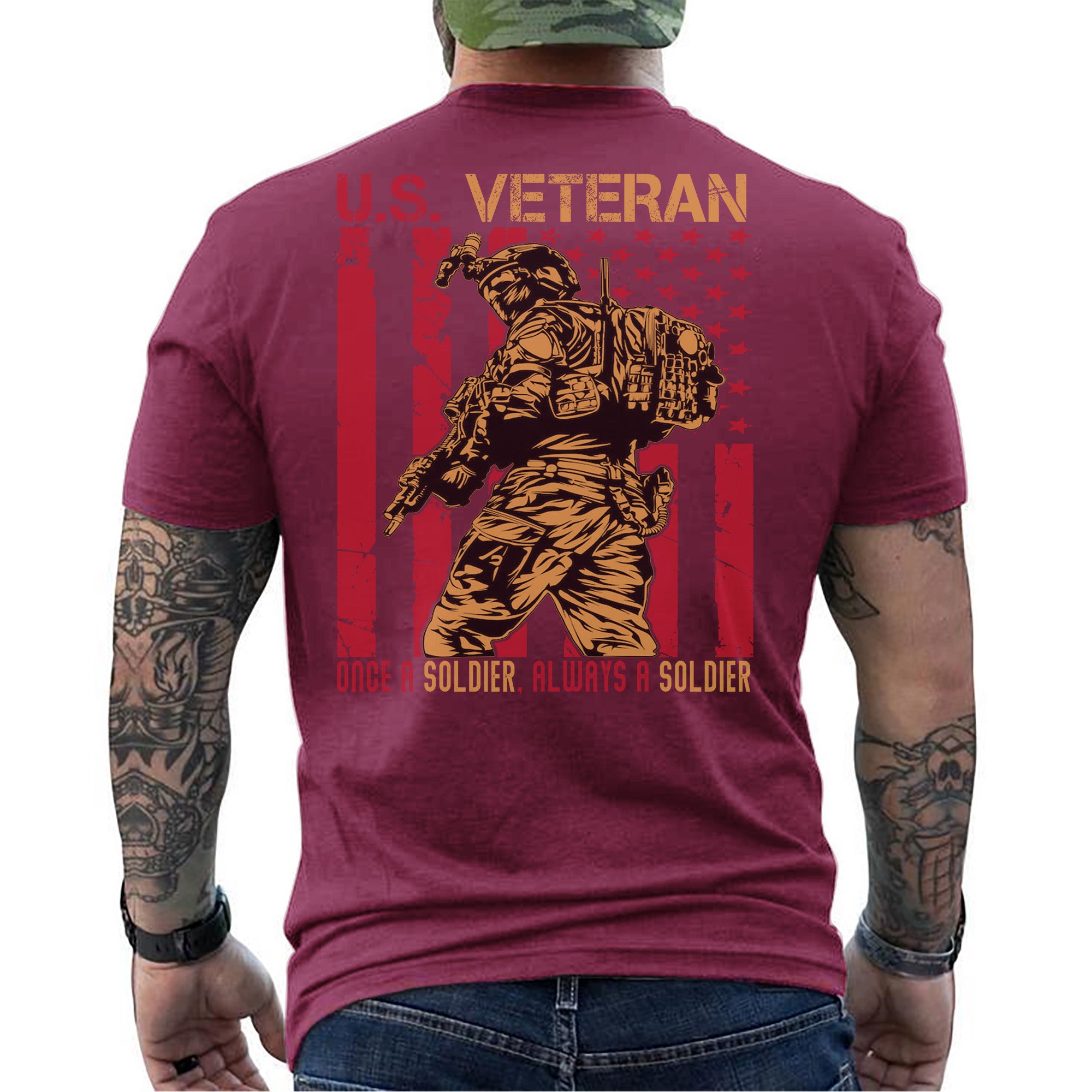 Once a Soldier Always a Soldier Lifelong Commitment to Duty Honor and Brotherhood T-Shirt