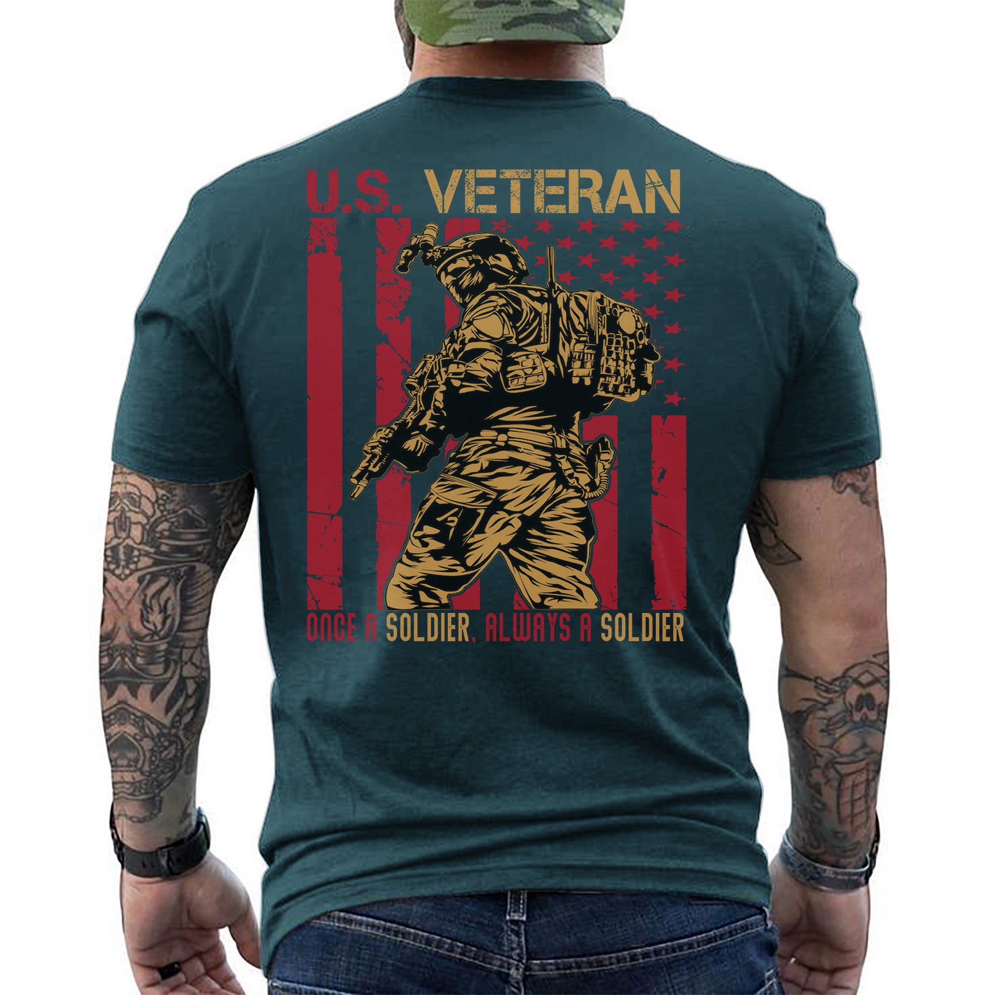 Once a Soldier Always a Soldier Lifelong Commitment to Duty Honor and Brotherhood T-Shirt