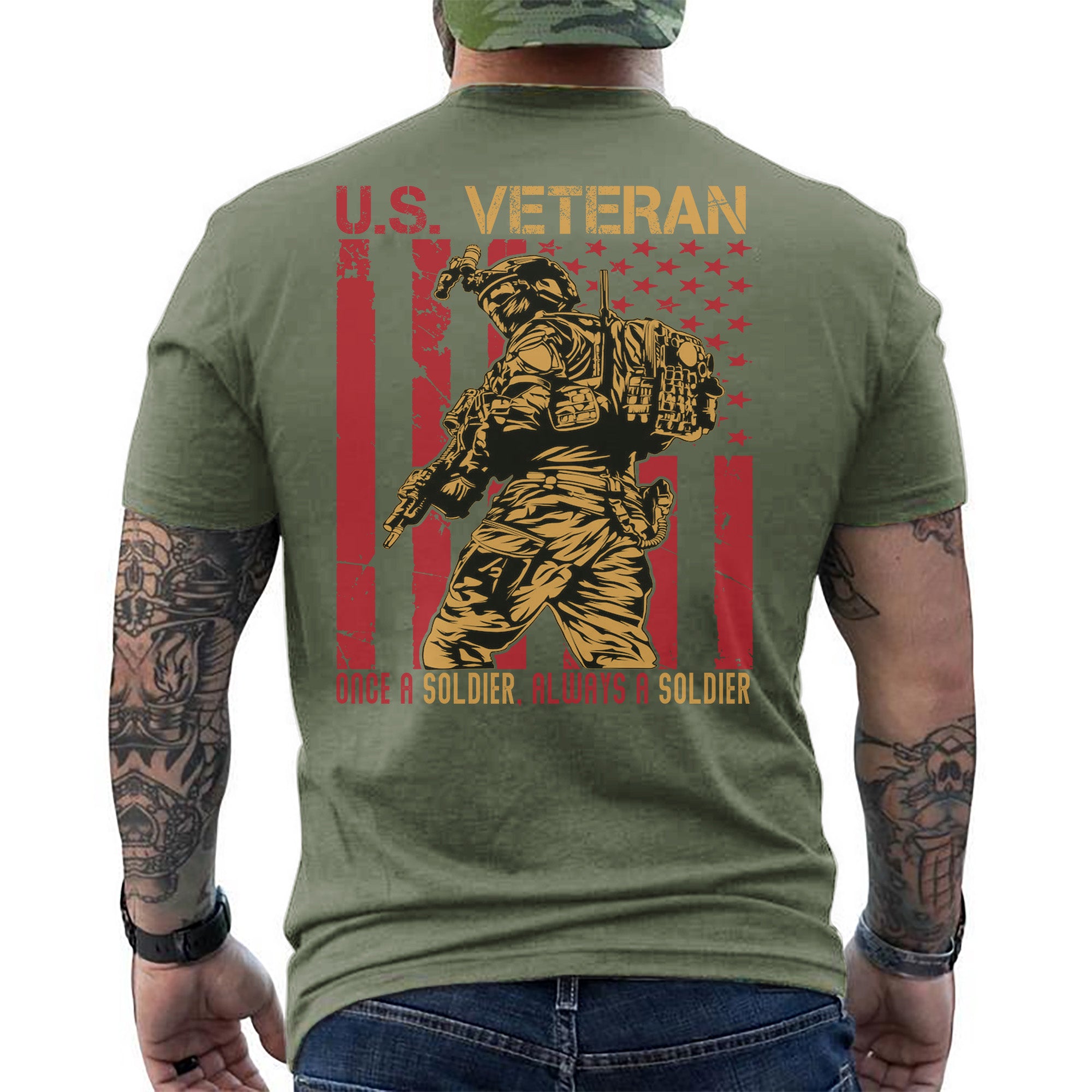 Once a Soldier Always a Soldier Lifelong Commitment to Duty Honor and Brotherhood T-Shirt