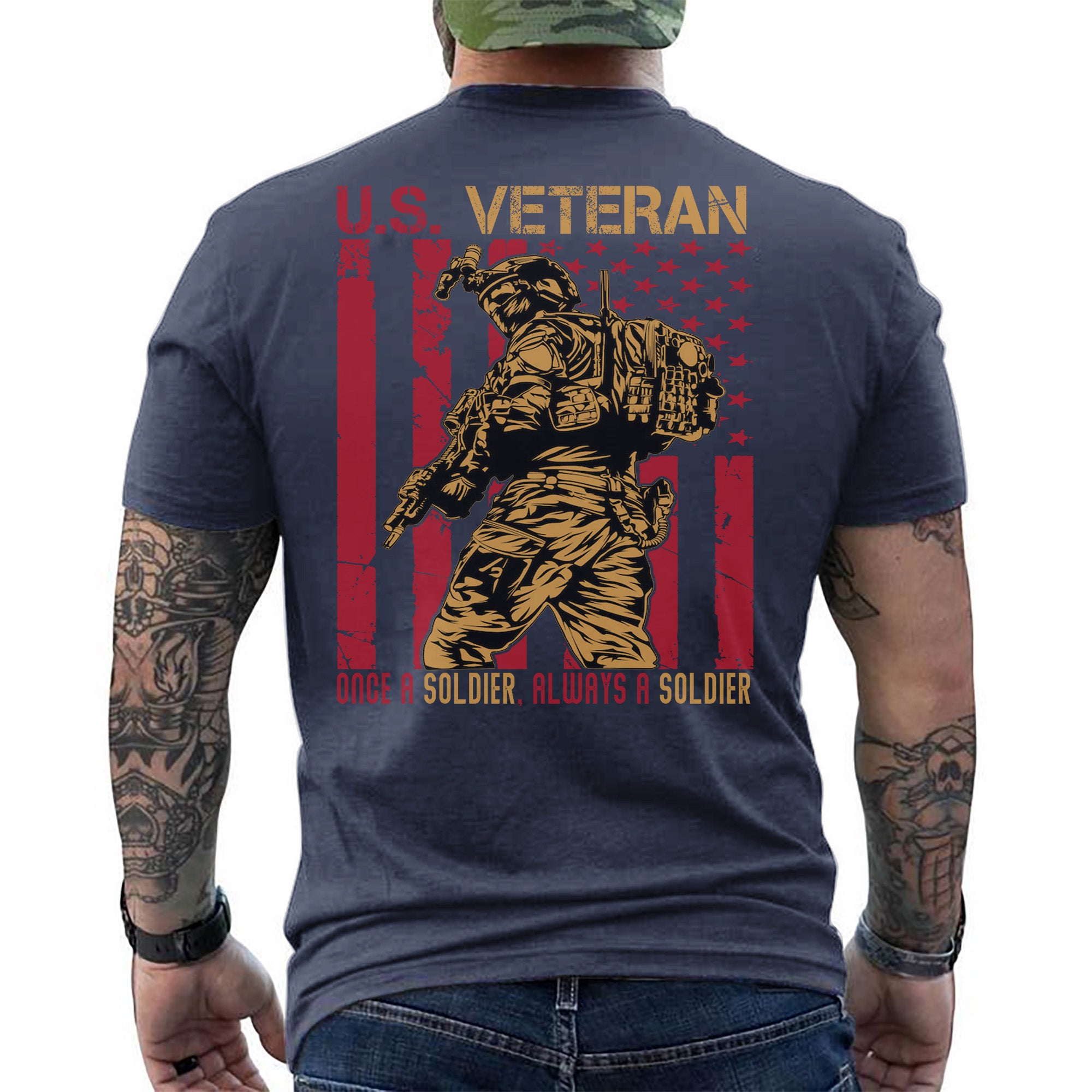 Once a Soldier Always a Soldier Lifelong Commitment to Duty Honor and Brotherhood T-Shirt