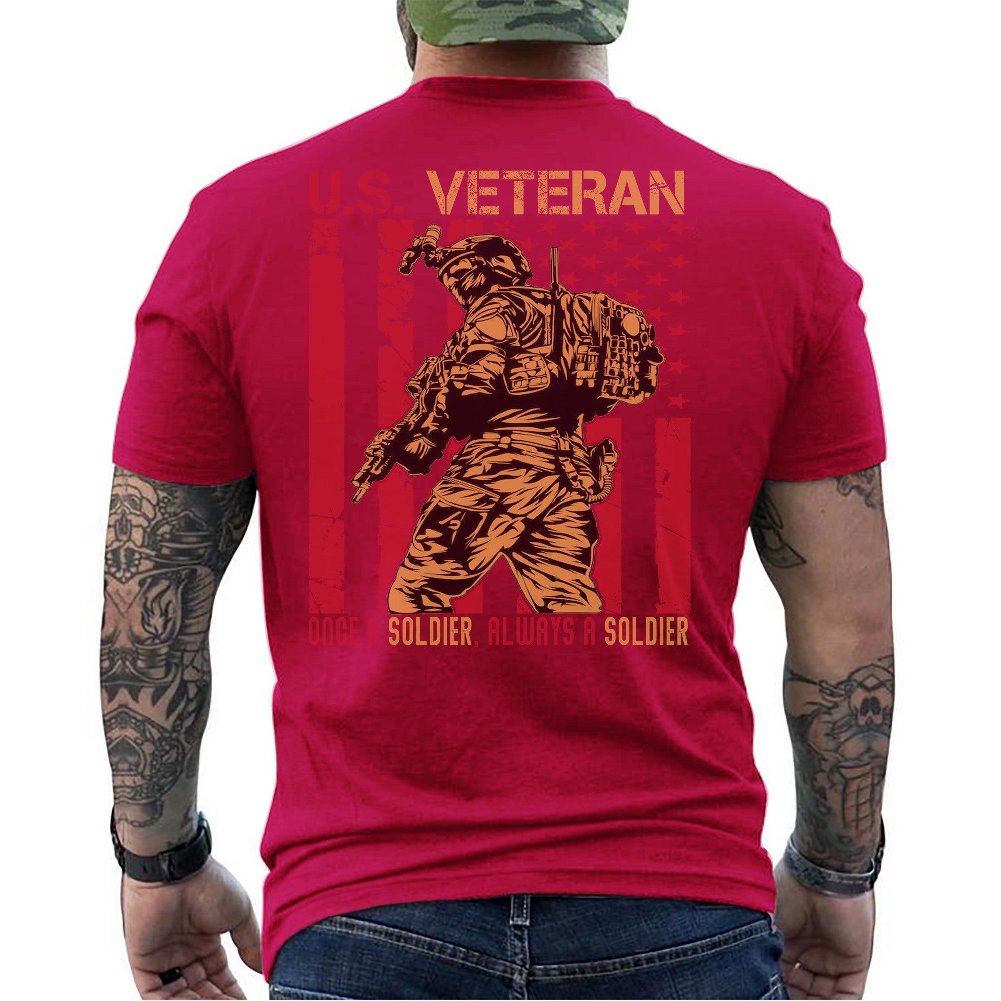 Once a Soldier Always a Soldier Lifelong Commitment to Duty Honor and Brotherhood T-Shirt