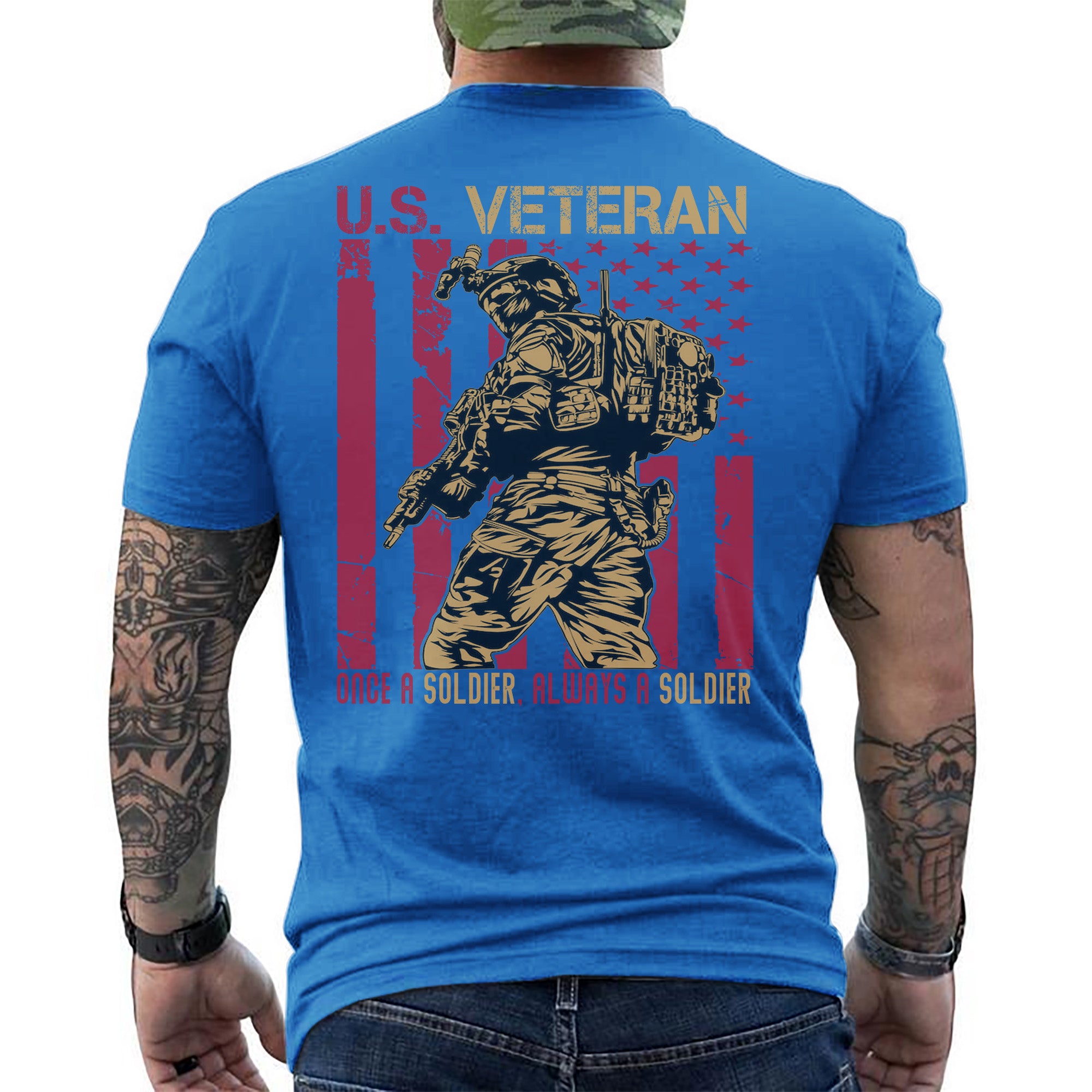 Once a Soldier Always a Soldier Lifelong Commitment to Duty Honor and Brotherhood T-Shirt