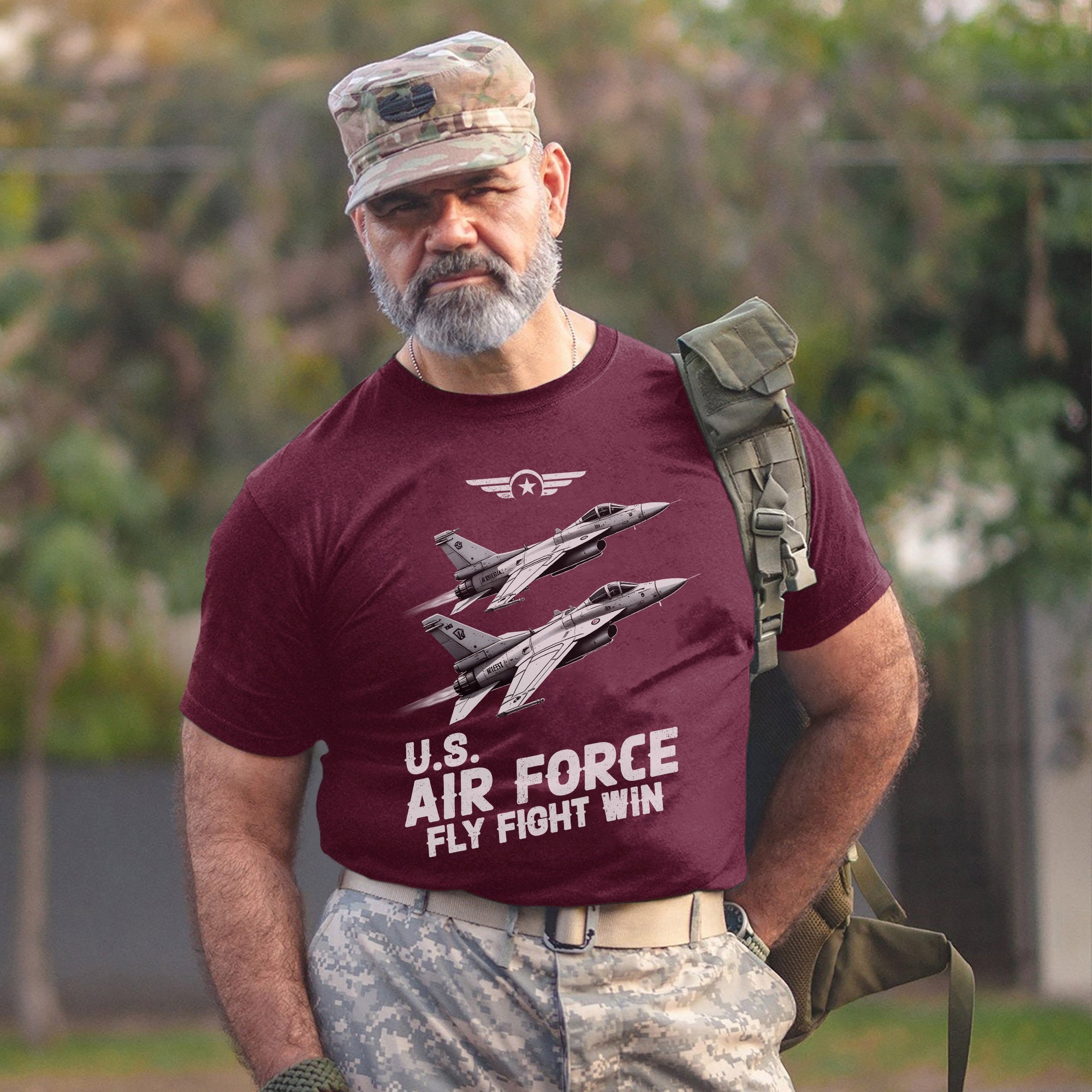 Fly Fight Win U.S. Air Force Motto of Strength Excellence and Unmatched Aerial Dominance T-Shirt