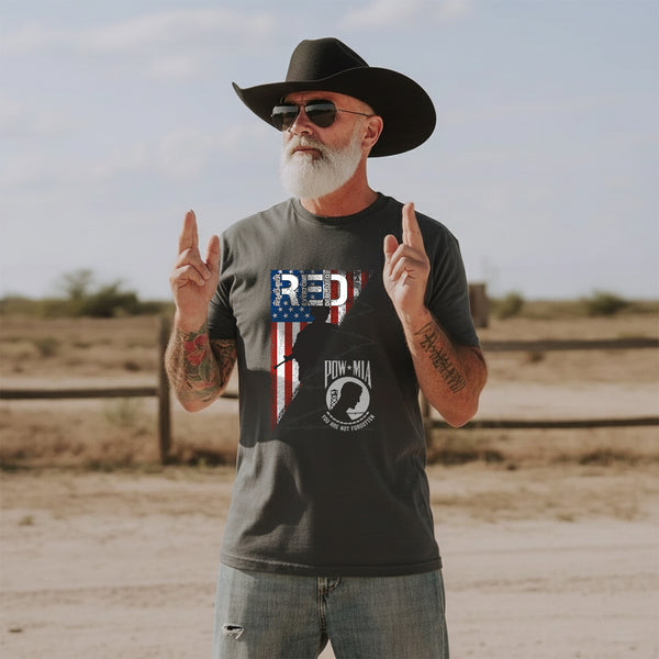 POW MIA Veteran Military Remembrance T-Shirt