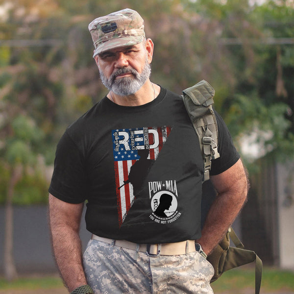 POW MIA Veteran Military Remembrance T-Shirt