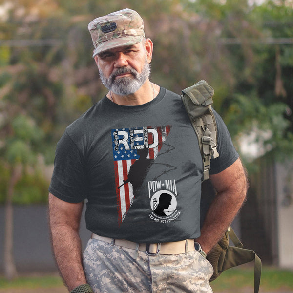 POW MIA Veteran Military Remembrance T-Shirt