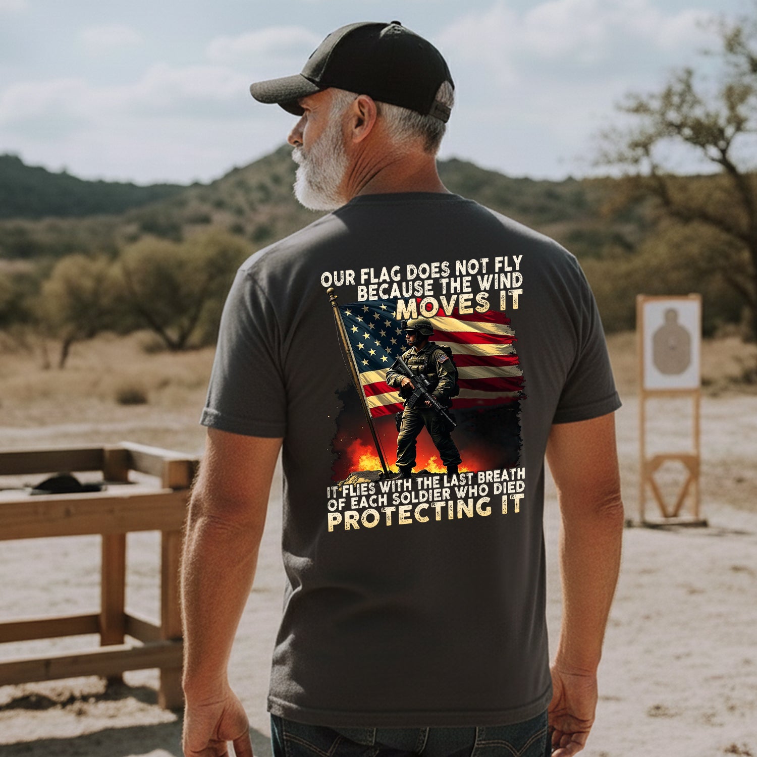 Our Flag Flies with the Last Breath of T-Shirt