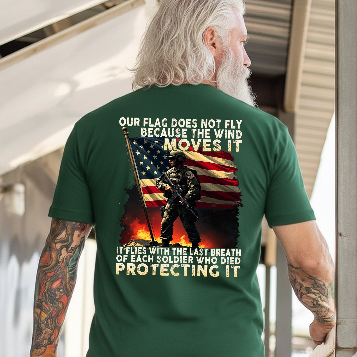 Our Flag Flies with the Last Breath of T-Shirt