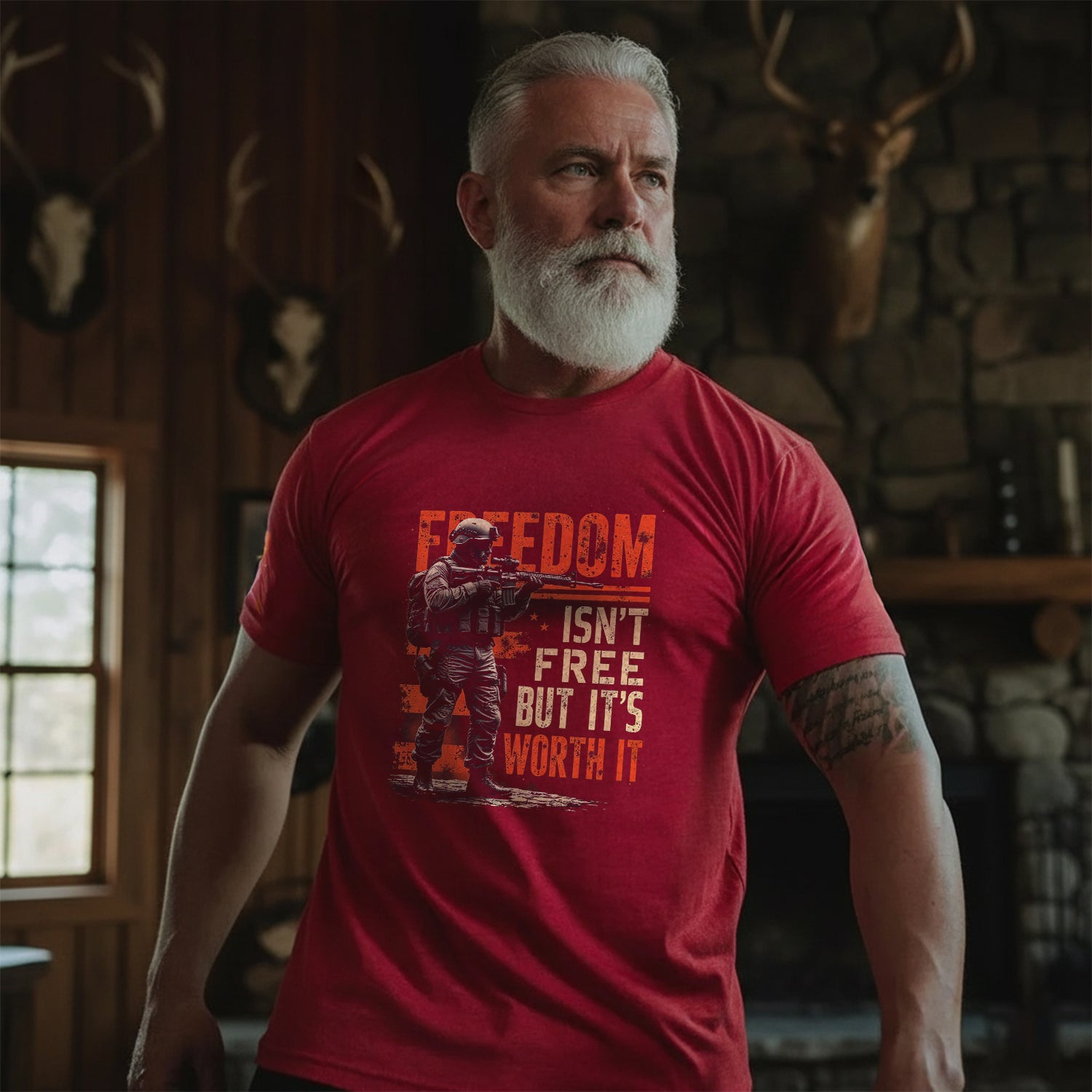 Freedom Isn’t Free but It’s Worth It US T-Shirt Secondary image