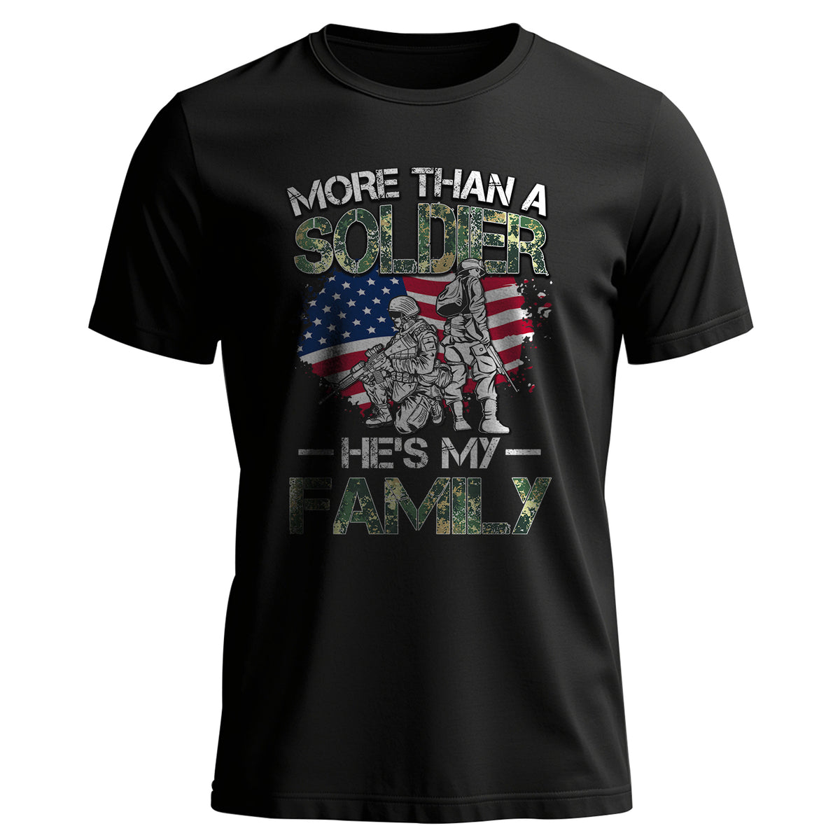 More Than a Soldier He Is My Family US T-Shirt Main image